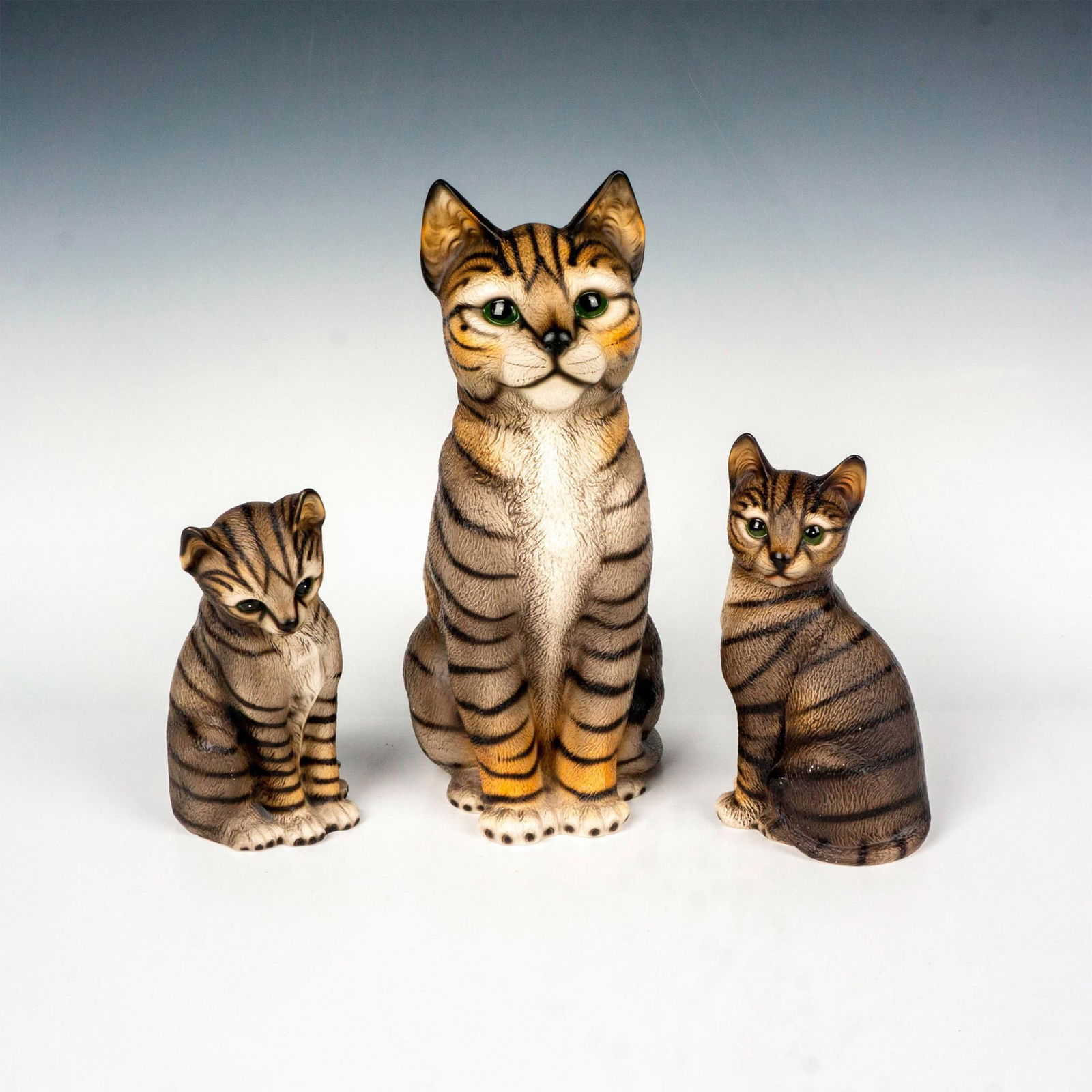 3pc Harvey Knox House of Global Art Ceramic Cats (1 of 3)