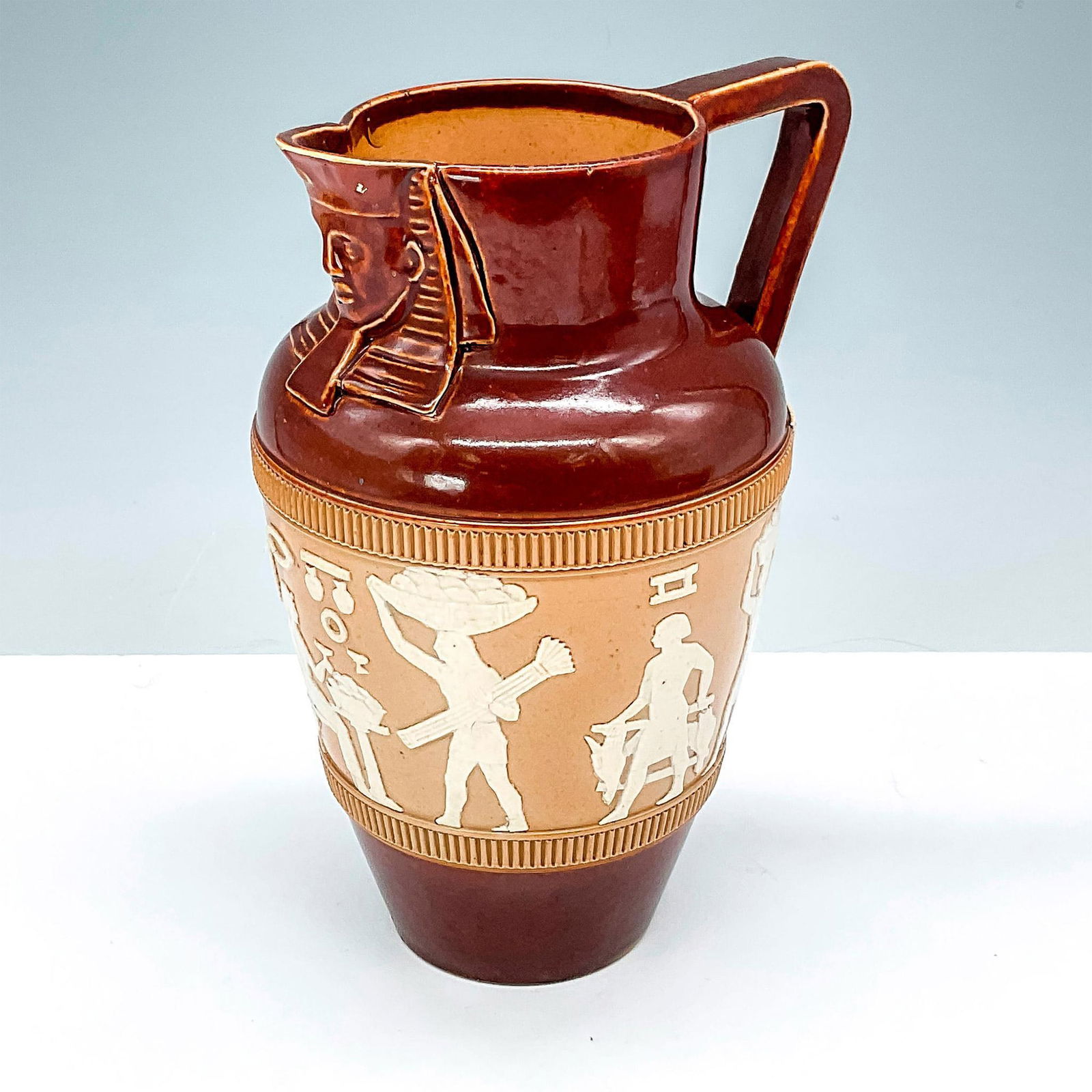Royal Doulton Stoneware Pitcher, Egyptian (1 of 3)