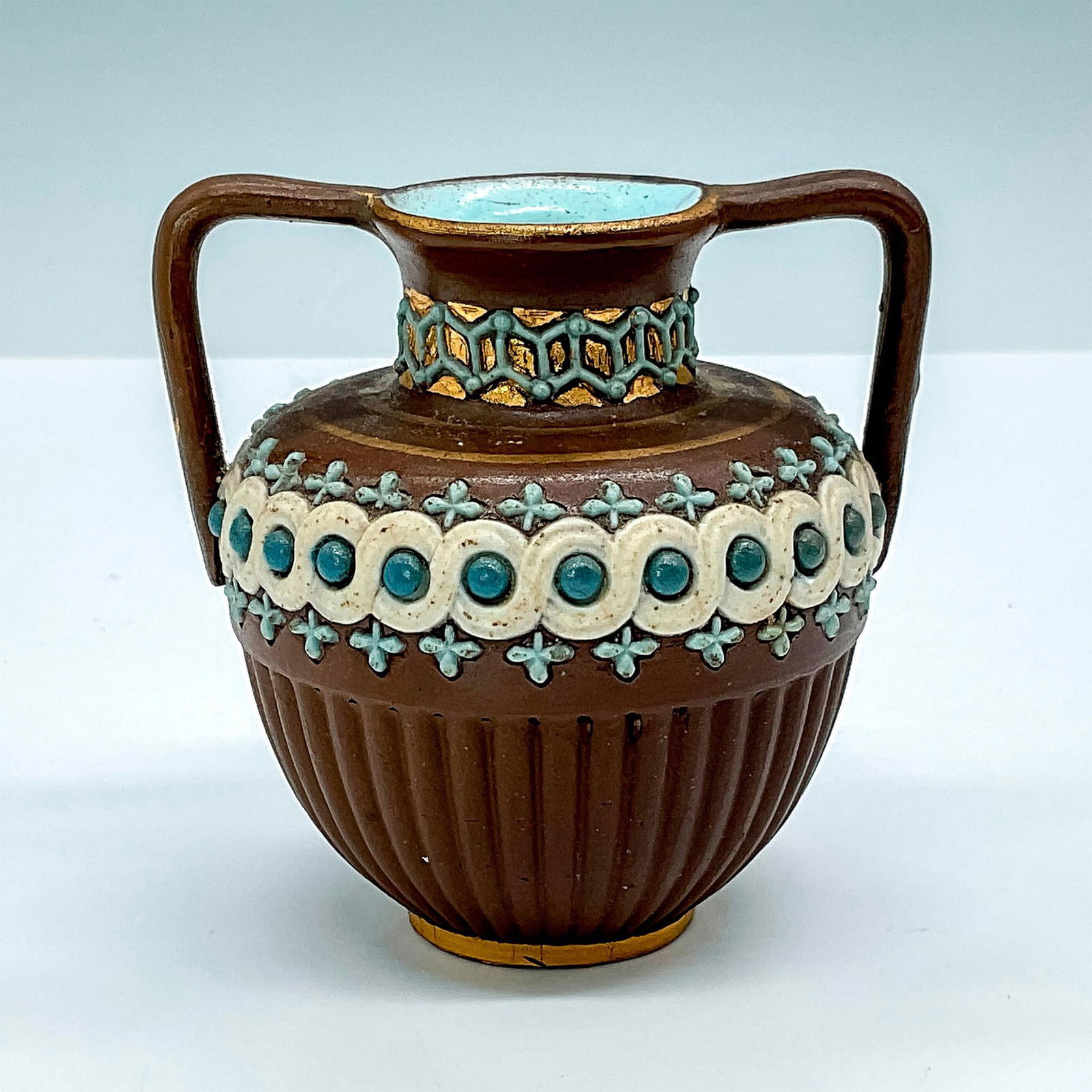 Doulton Lambeth Miniature Art Pottery Vase (1 of 3)