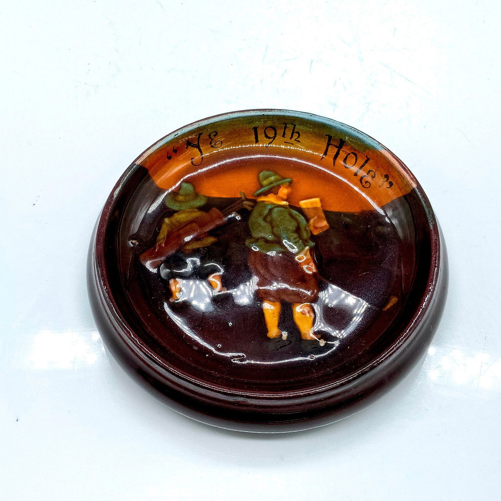 Royal Doulton Kingsware Small Golf Dish, Ye 19th Hole (1 of 2)