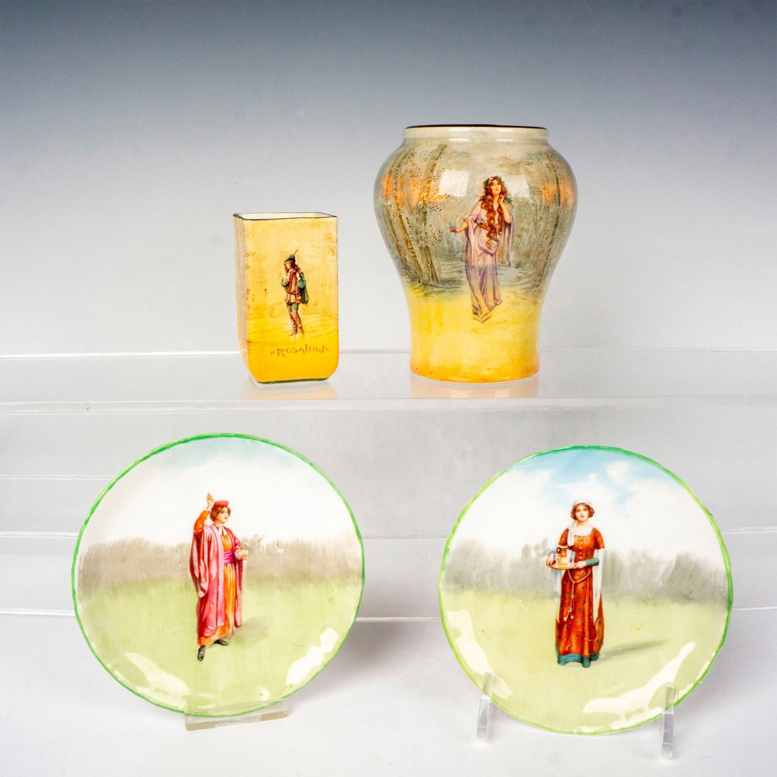 4pc Royal Doulton Seriesware Vases and Plates (1 of 3)