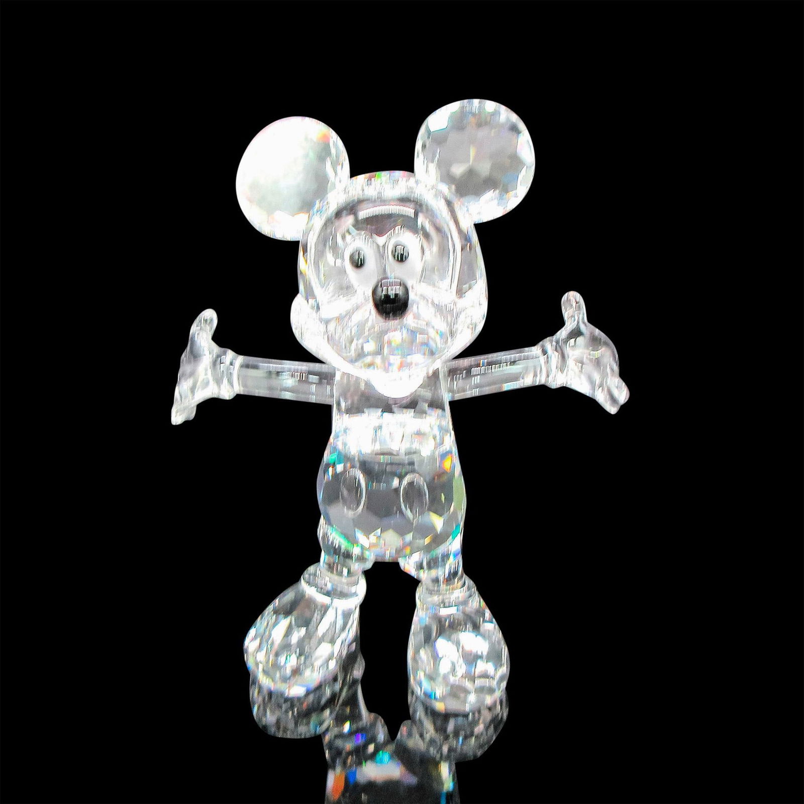 Swarovski Silver Crystal Figurine, Disney Mickey Mouse (1 of 4)