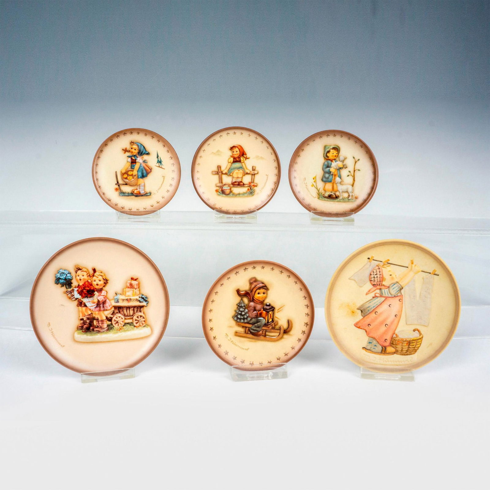 6pc Goebel Hummel mini Collectible Plates (1 of 3)