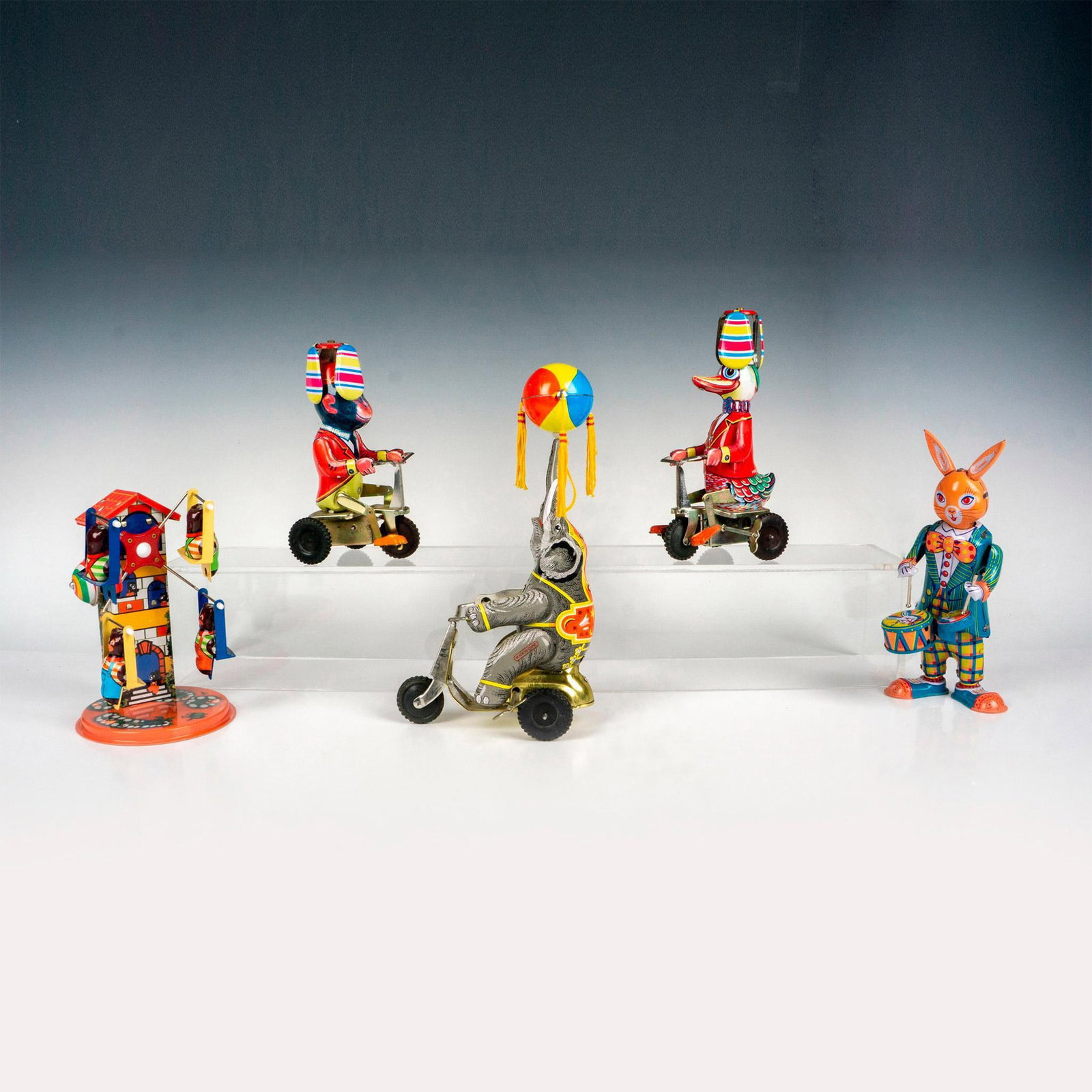 5pc Wind Up Circus Themed Tin Toys (1 of 3)