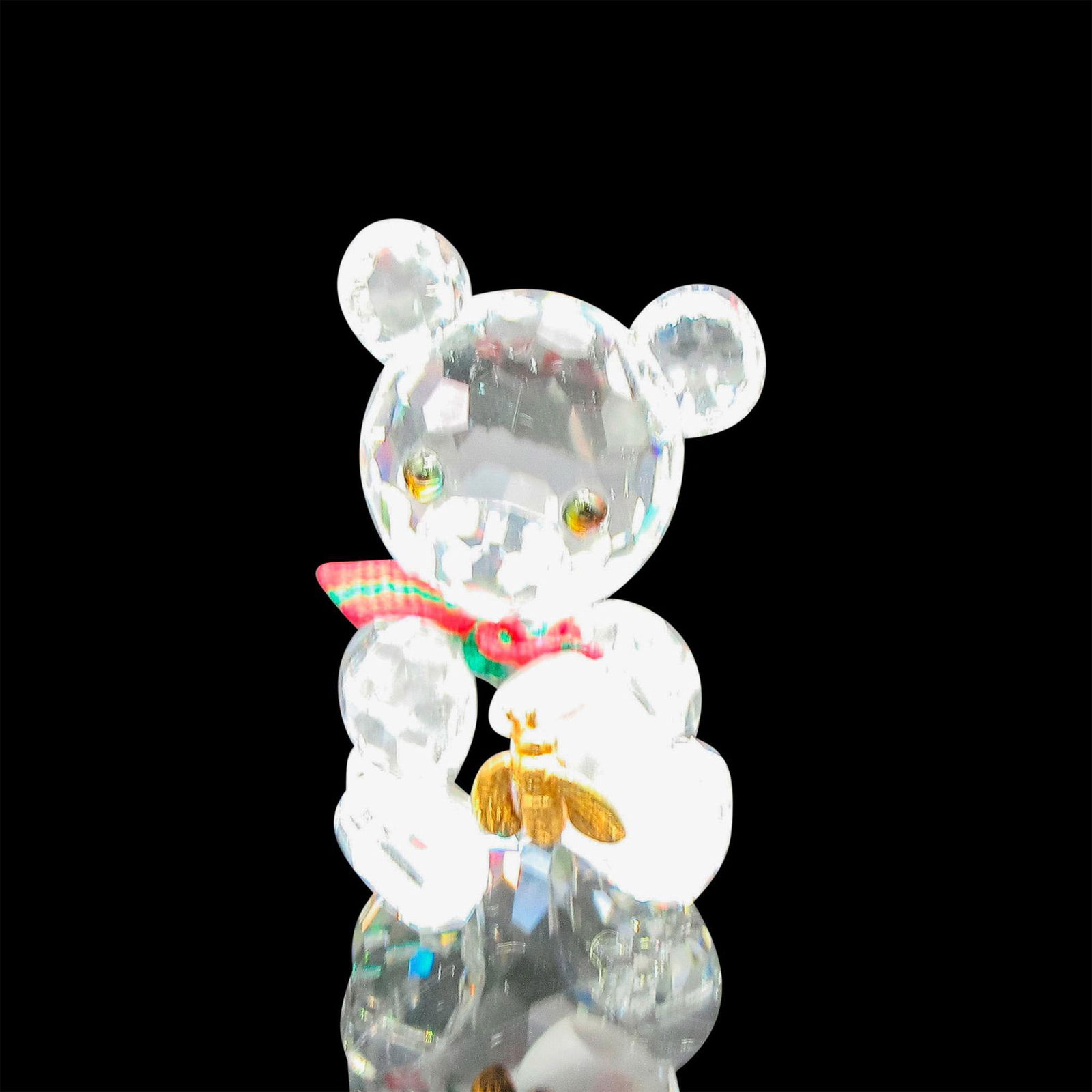 Swarovski Silver Crystal Figurine, Kris Bear with Honey Pot (1 of 4)