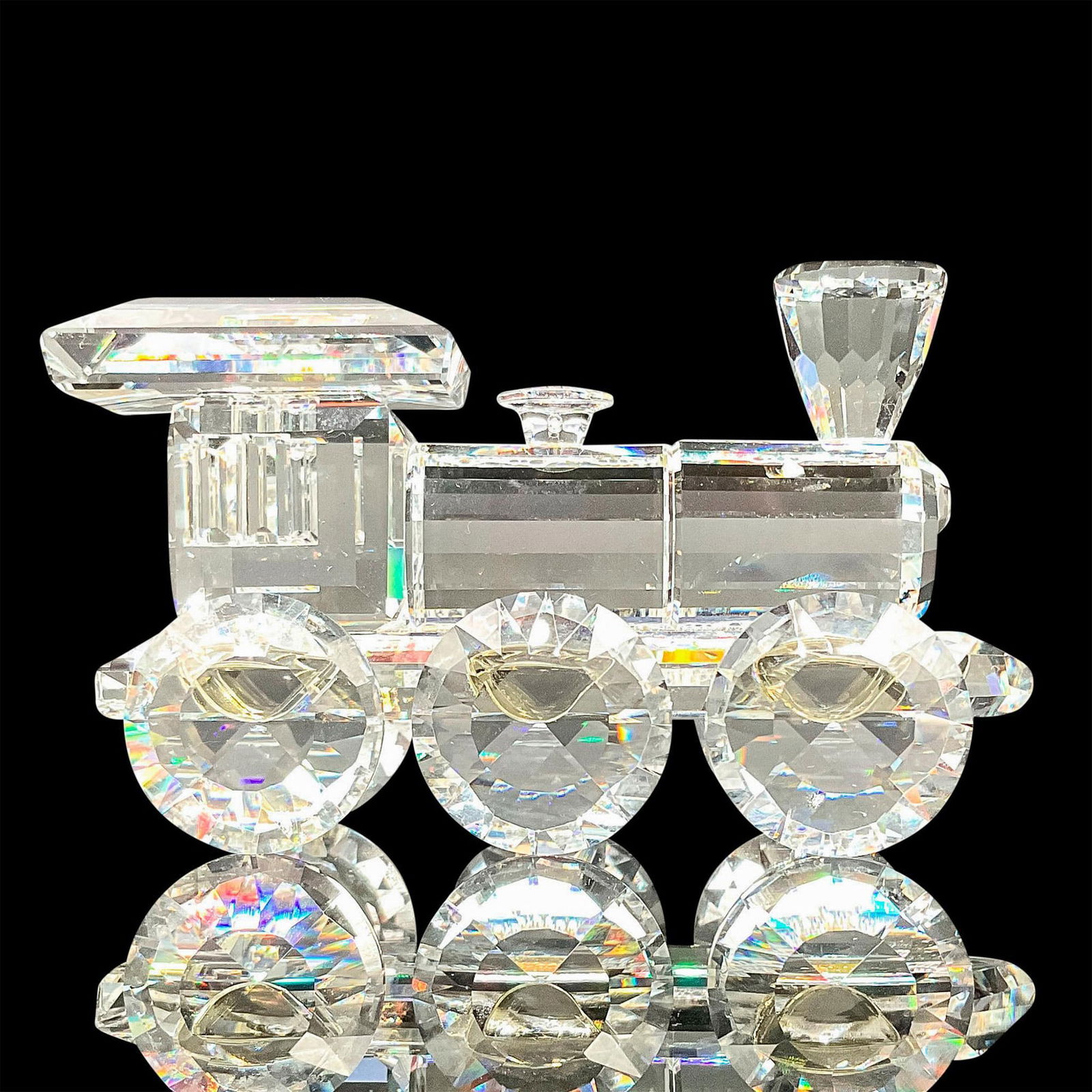 Swarovski Silver Crystal Figurine, Locomotive Engine (1 of 4)