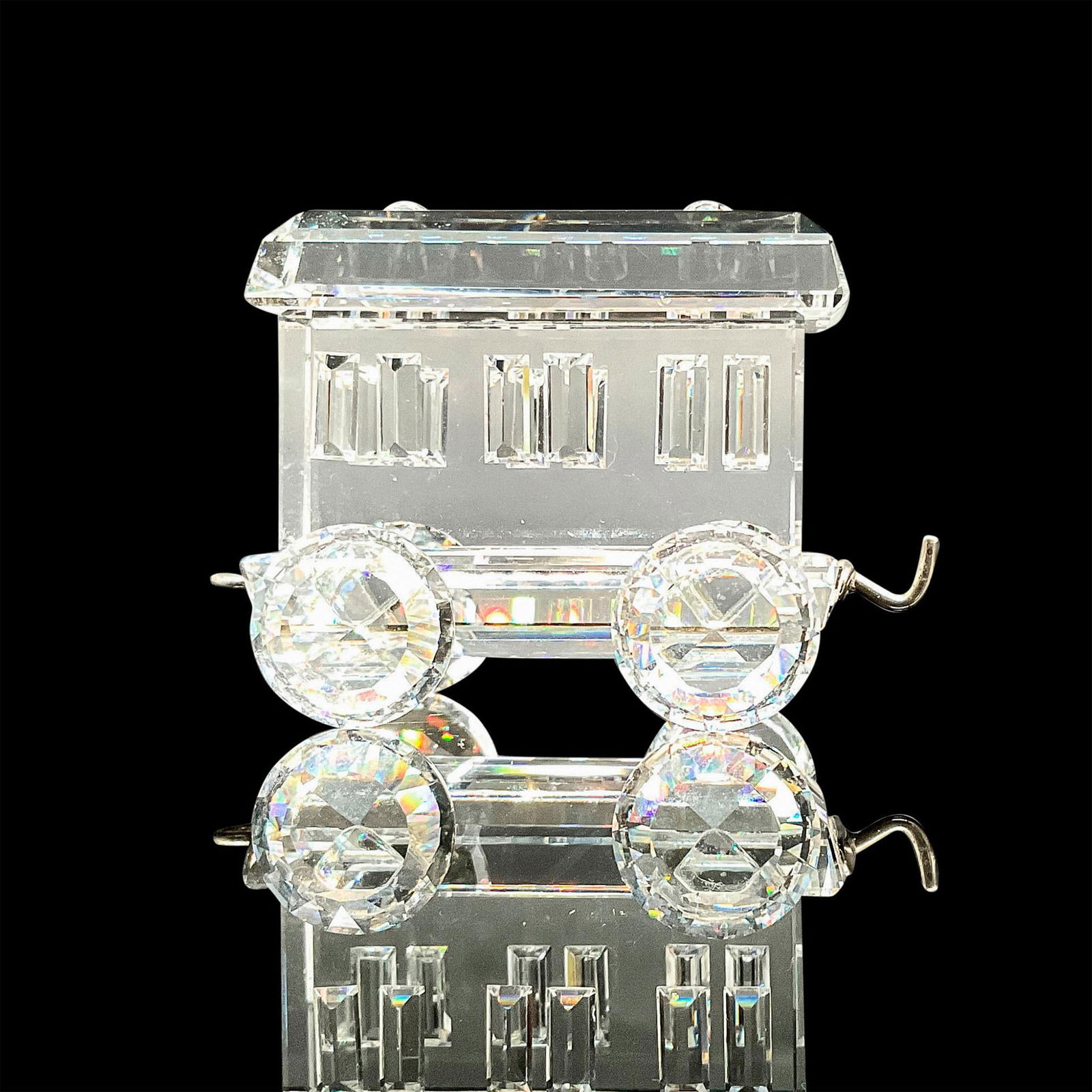 Swarovski Silver Crystal Figurine, Passenger Car (1 of 4)