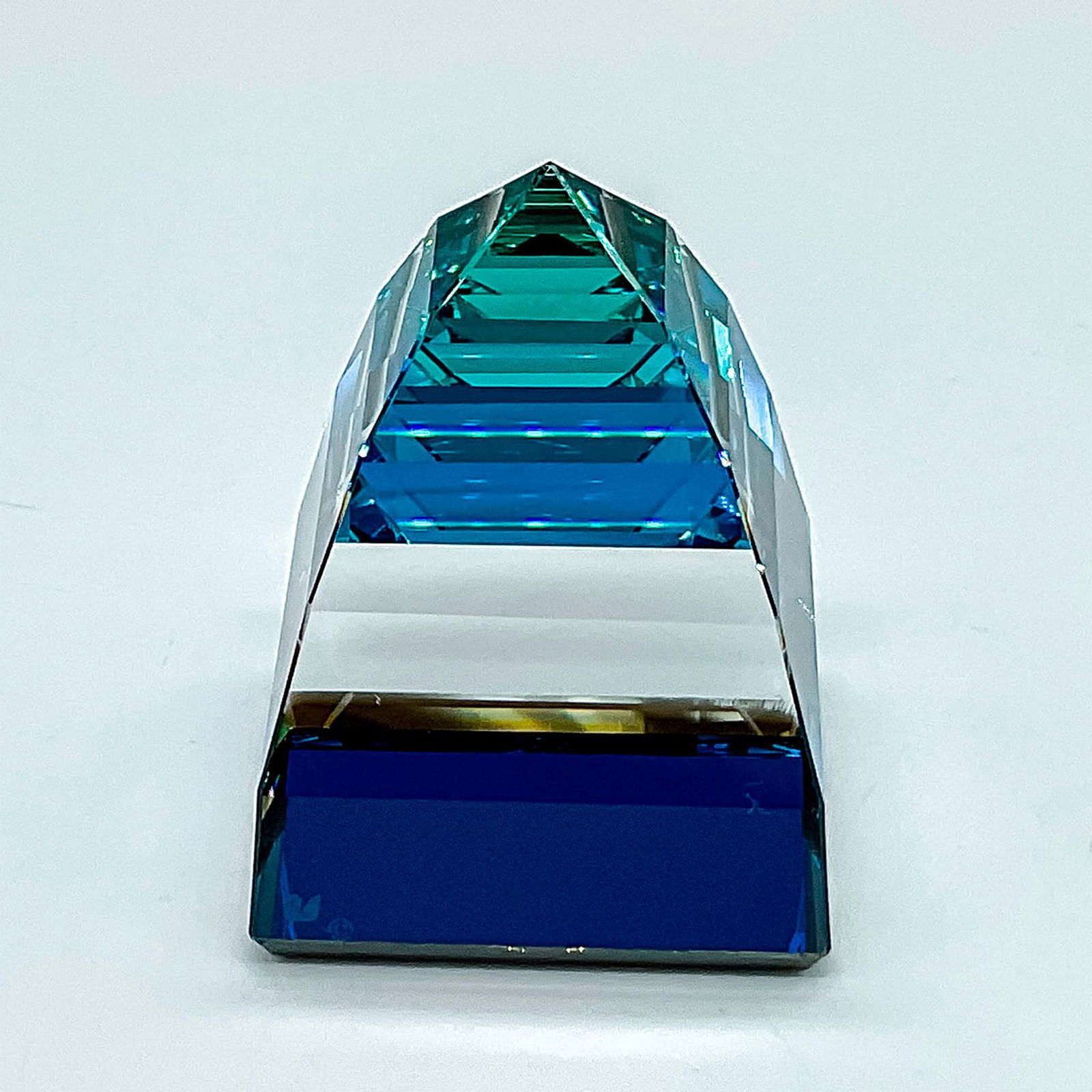 Swarovski Crystal Paperweight, Bermuda Blue (1 of 3)