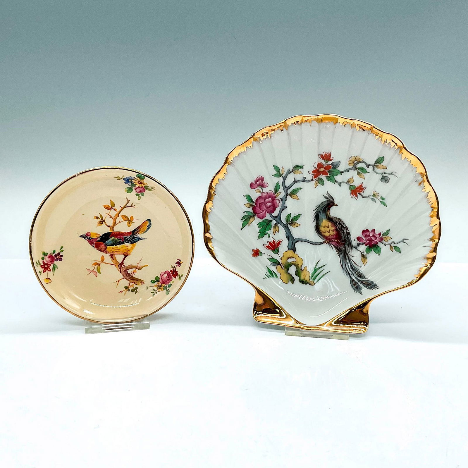 2pc English and French Avian Jewelry Trays (1 of 3)