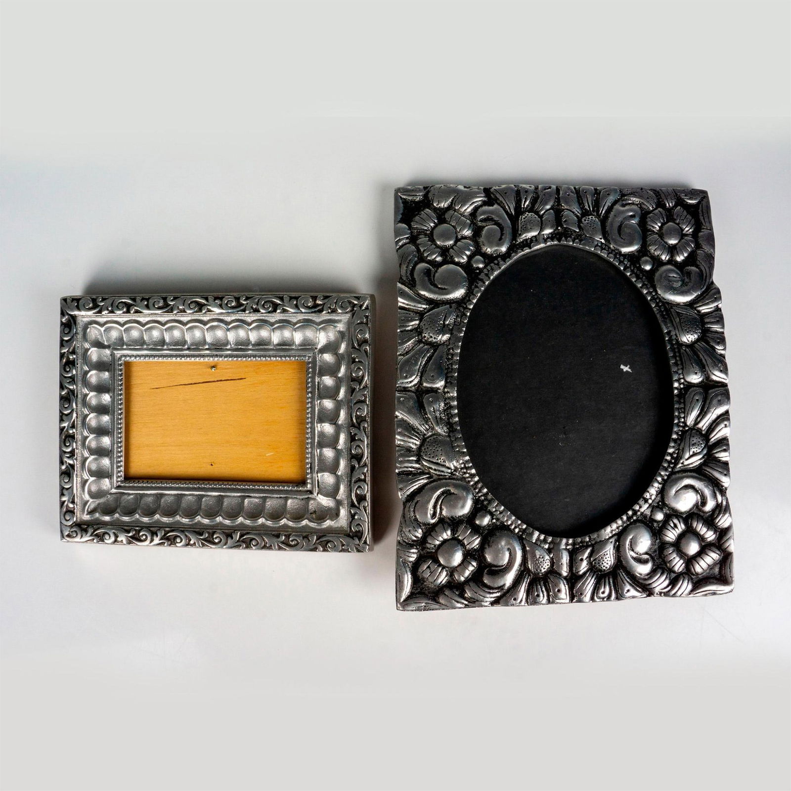 2pc Mexican Pewter Picture Frames (1 of 2)
