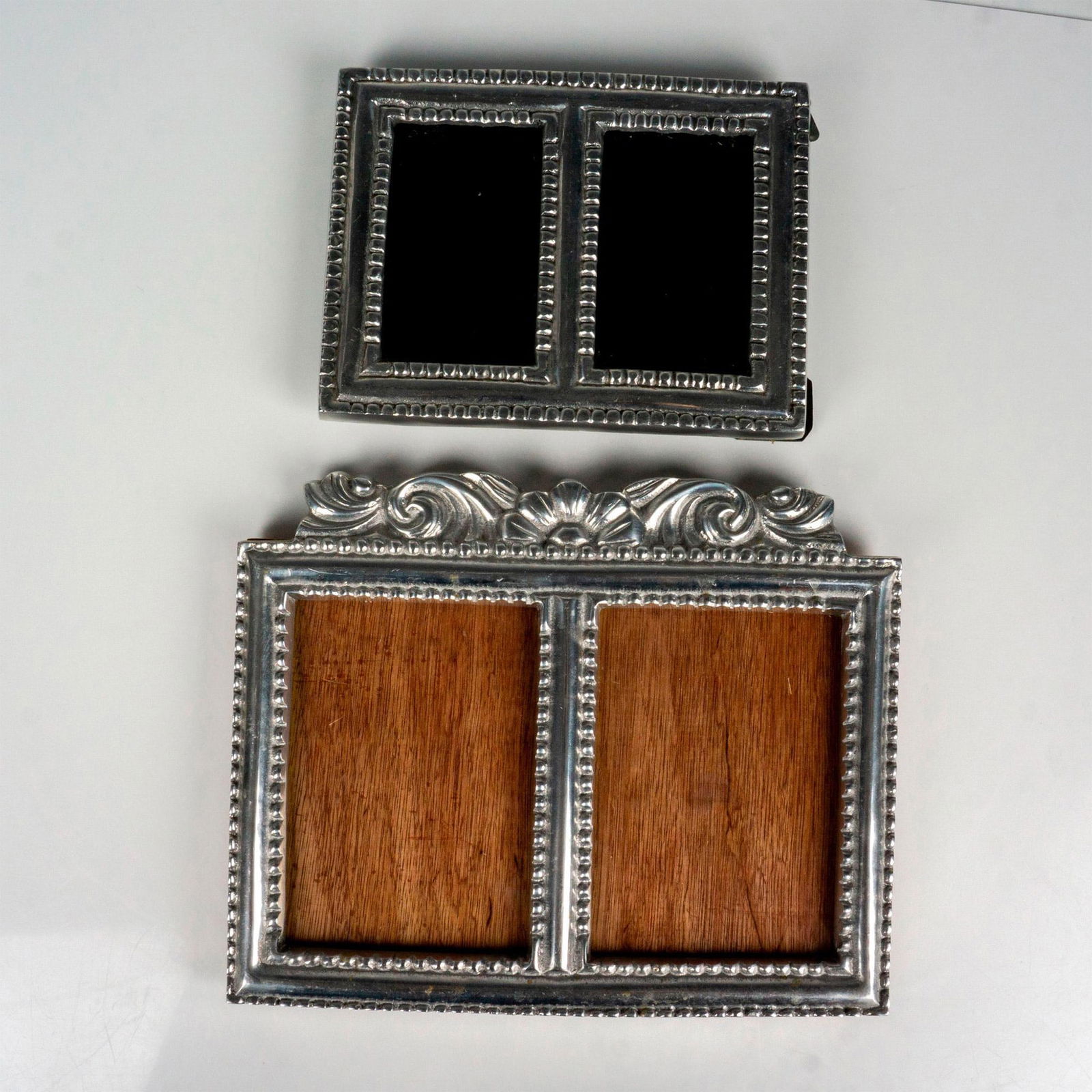 2pc Mexican Pewter Double Picture Frames (1 of 2)