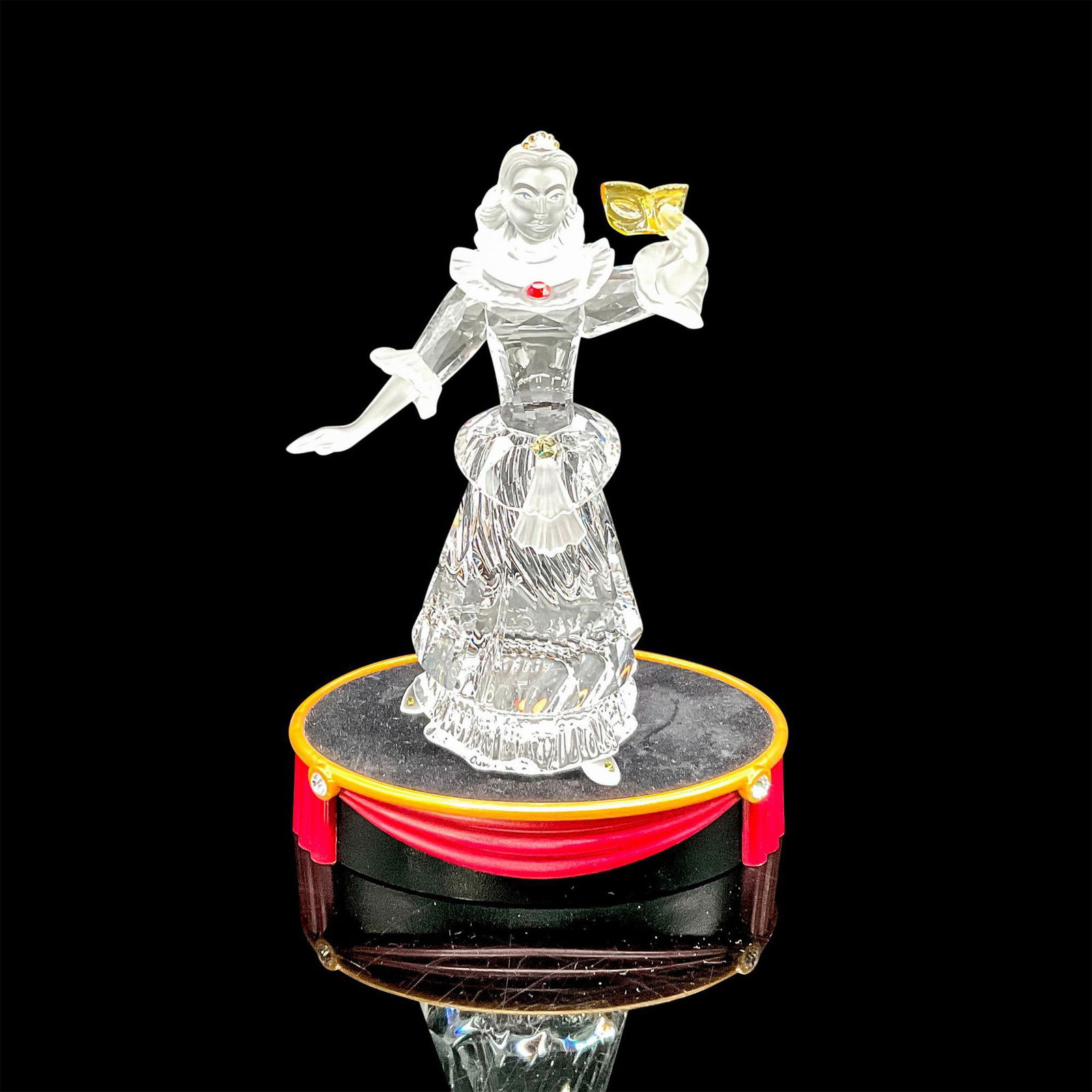 Swarovski Crystal Figurine, Columbine + Base (1 of 5)