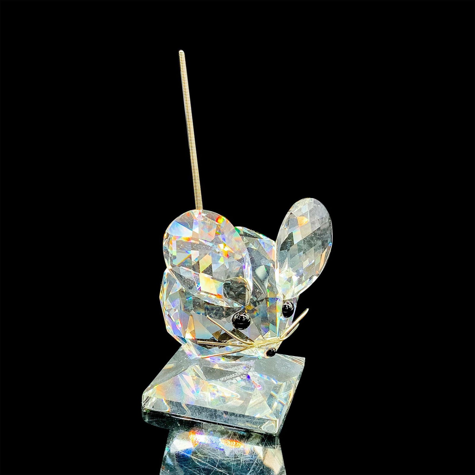 Swarovski Silver Crystal Figurine, Mouse (1 of 3)