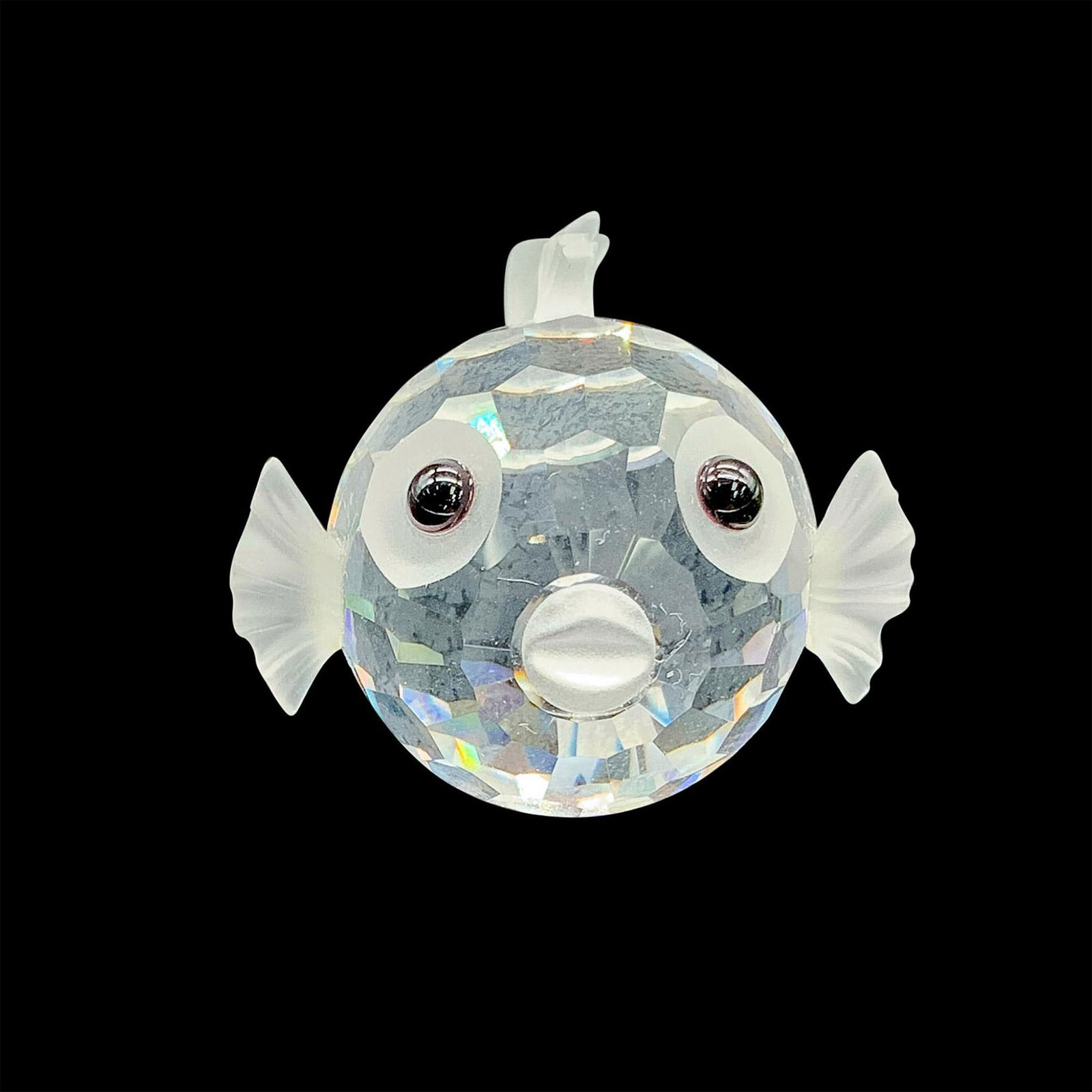 Swarovski Silver Crystal Figurine, Mini Blowfish (1 of 3)