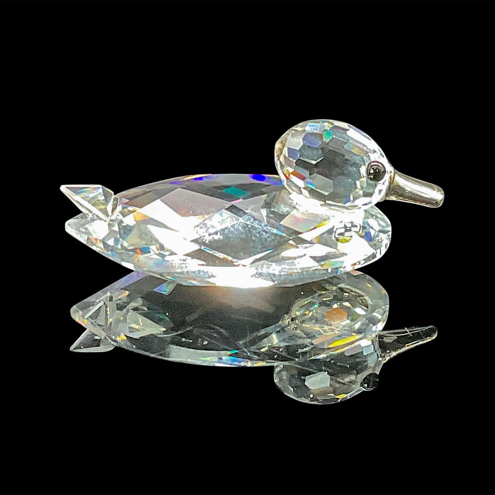 Swarovski Crystal Figurine Mini Duck with Metal Beak (1 of 3)