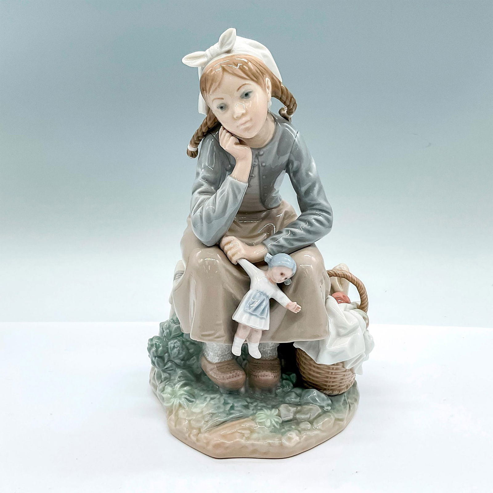 Girl With Doll 1001211 - Lladro Porcelain Figurine (1 of 3)