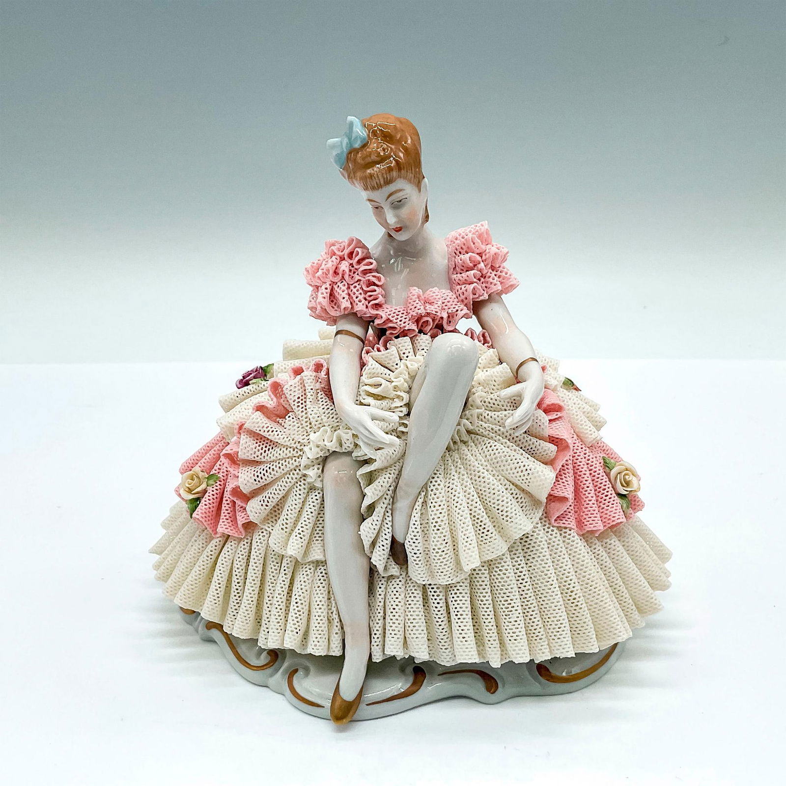 Unterweissbach German Porcelain Dancer Lace Figurine (1 of 5)