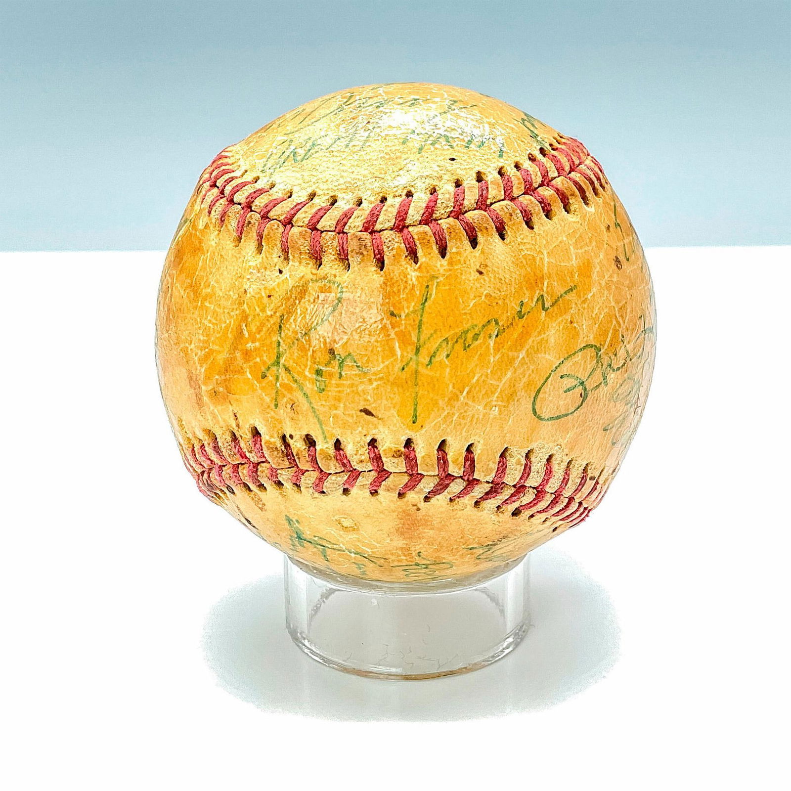 Miami Canes Team Signed Wilson Ball w/Coach Ron Fraser (1 of 4)