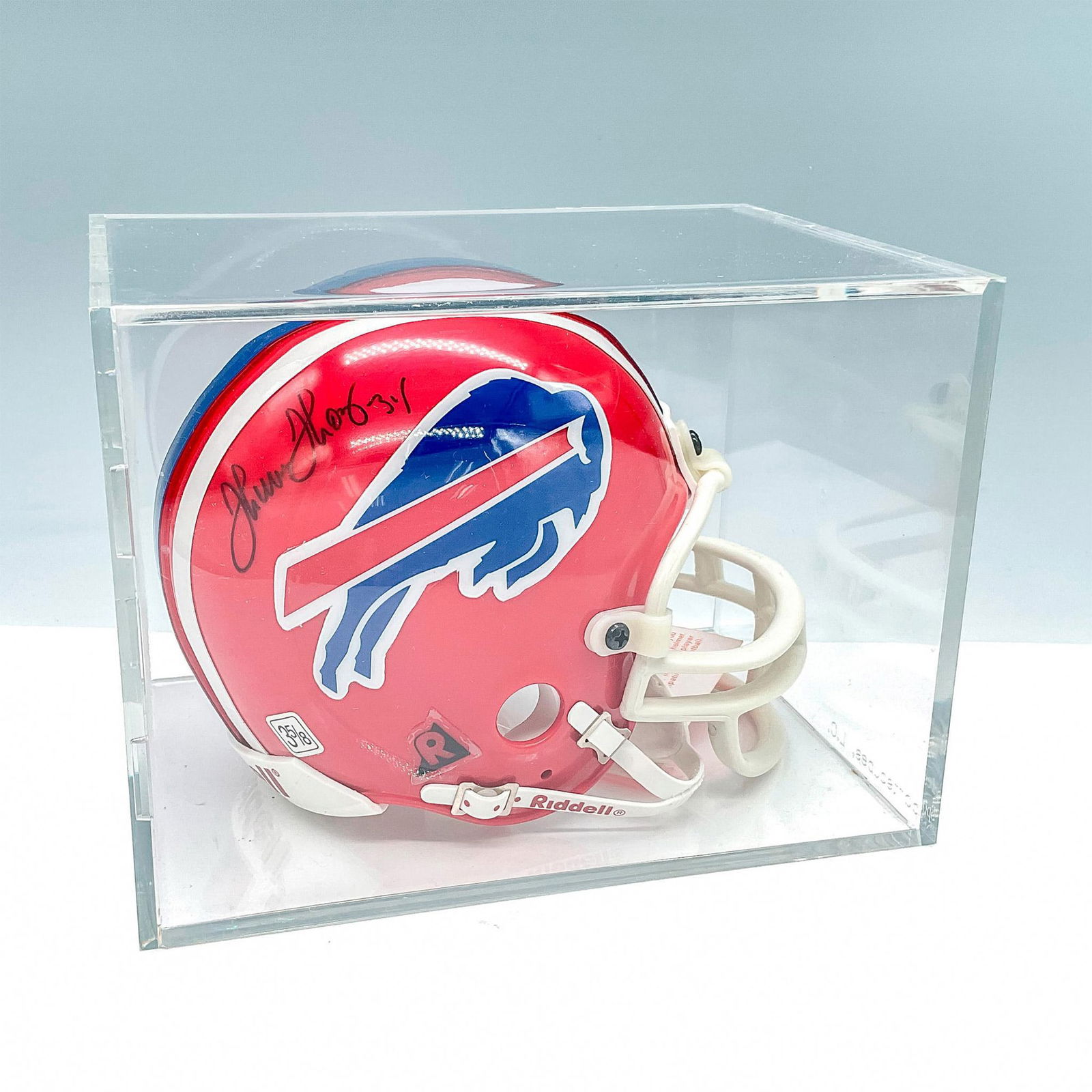 Thurman Thomas Autographed Throwback Riddell Mini Helmet (1 of 3)