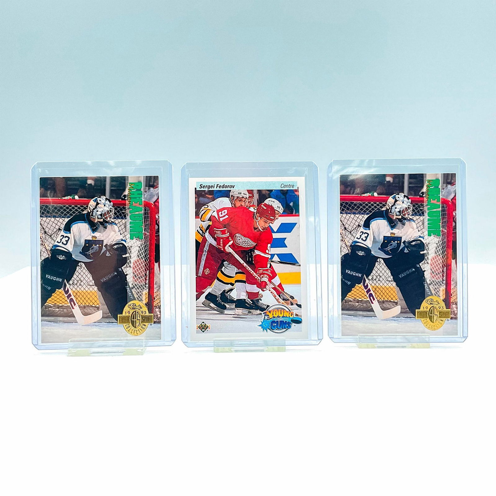 3pc Hockey Cards Manon Rheaume and Sergei Fedorov (1 of 2)