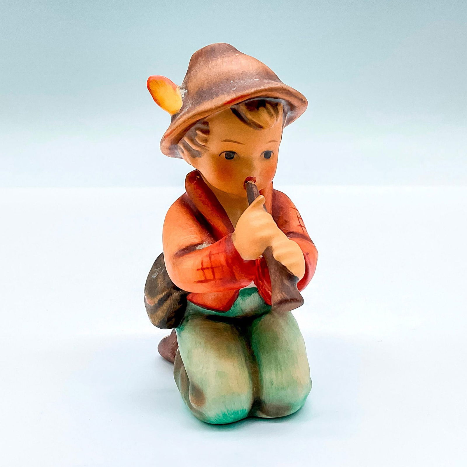 Goebel Hummel China Figurine boy Playing A Flute