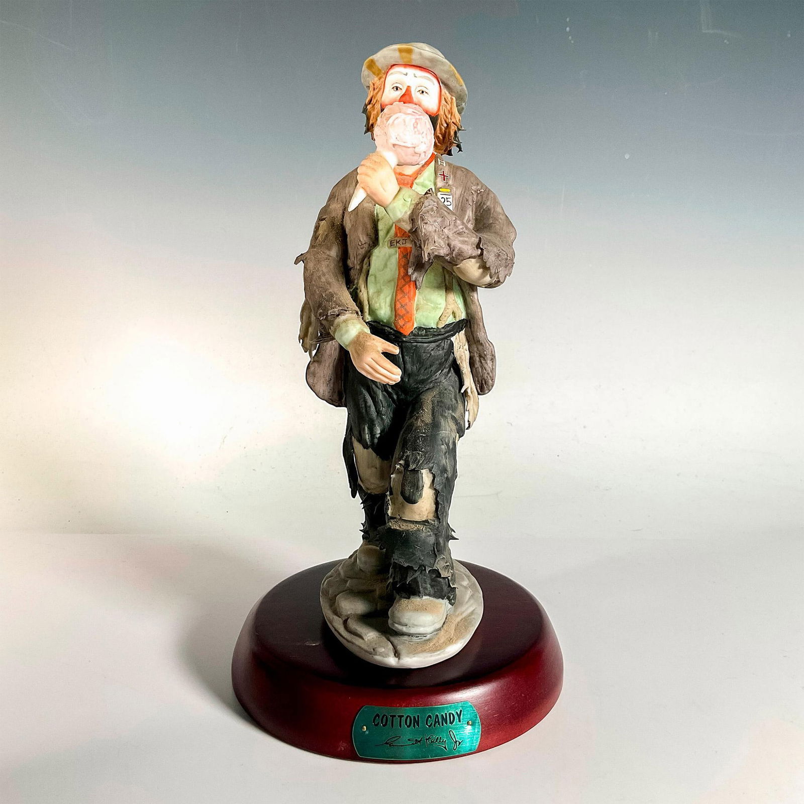 Flambro Emmett Kelly Jr. Figurine, Cotton Candy (1 of 3)