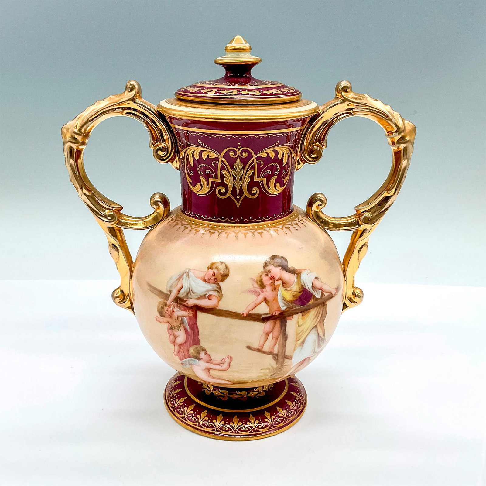 Royal Vienna Porcelain Covered Urn (1 of 3)