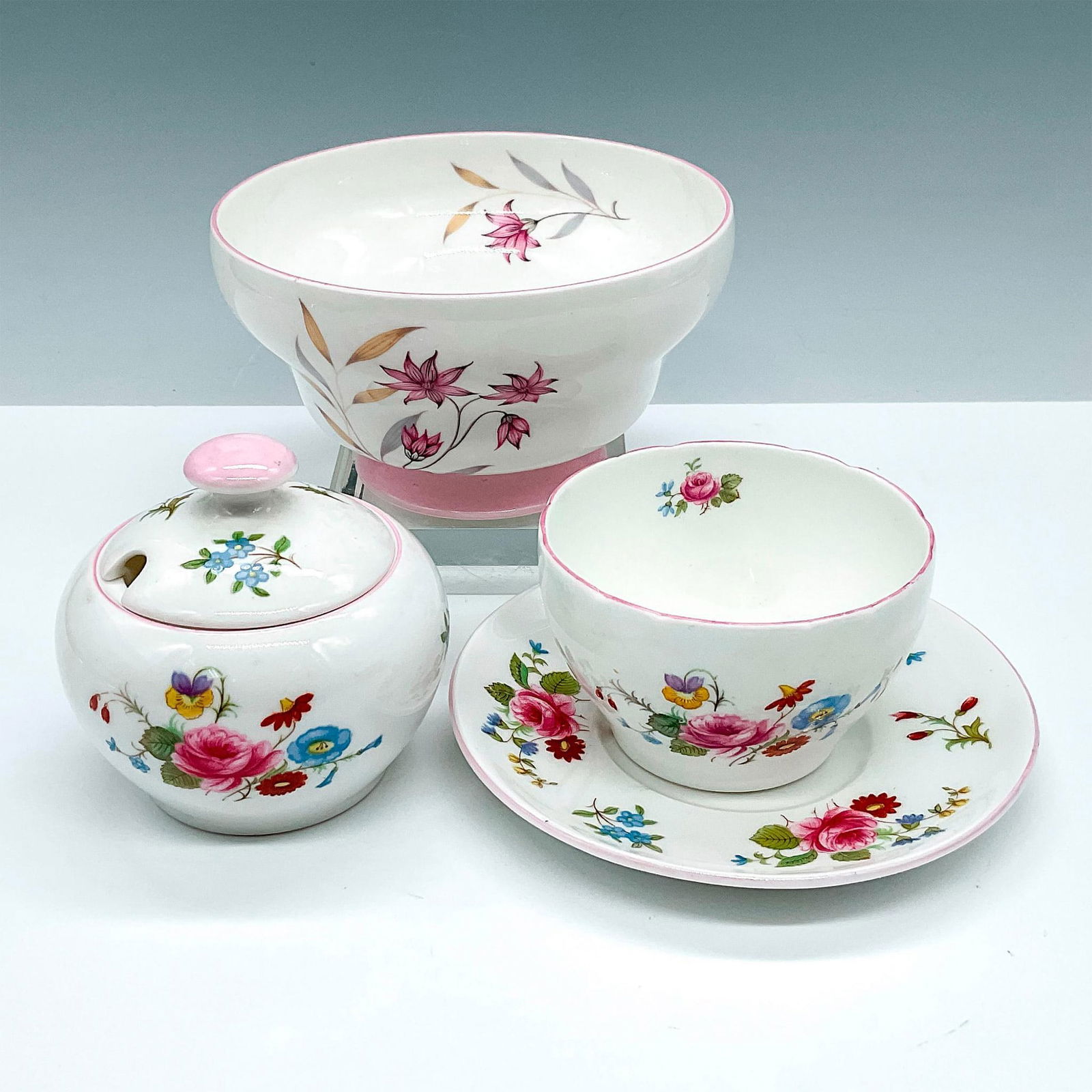 3pc Shelley China Service Grouping, Pink Florals (1 of 3)