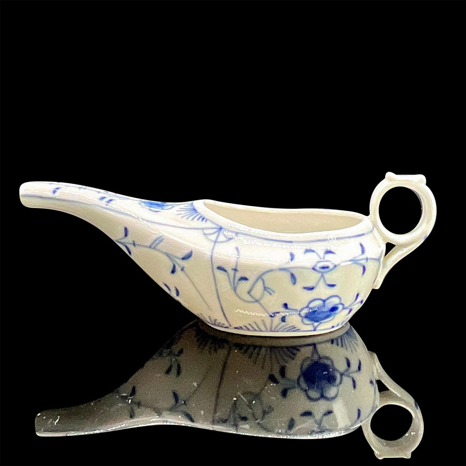 Porcelain Infant Feeder, Blue Flowers (1 of 3)