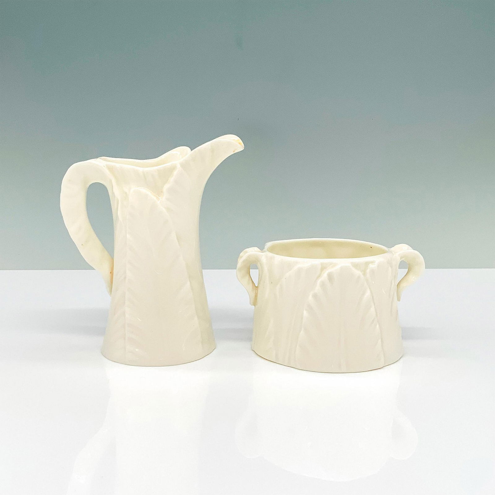 Pair of Royal Worcester Sugar Bowl and Creamer (1 of 3)