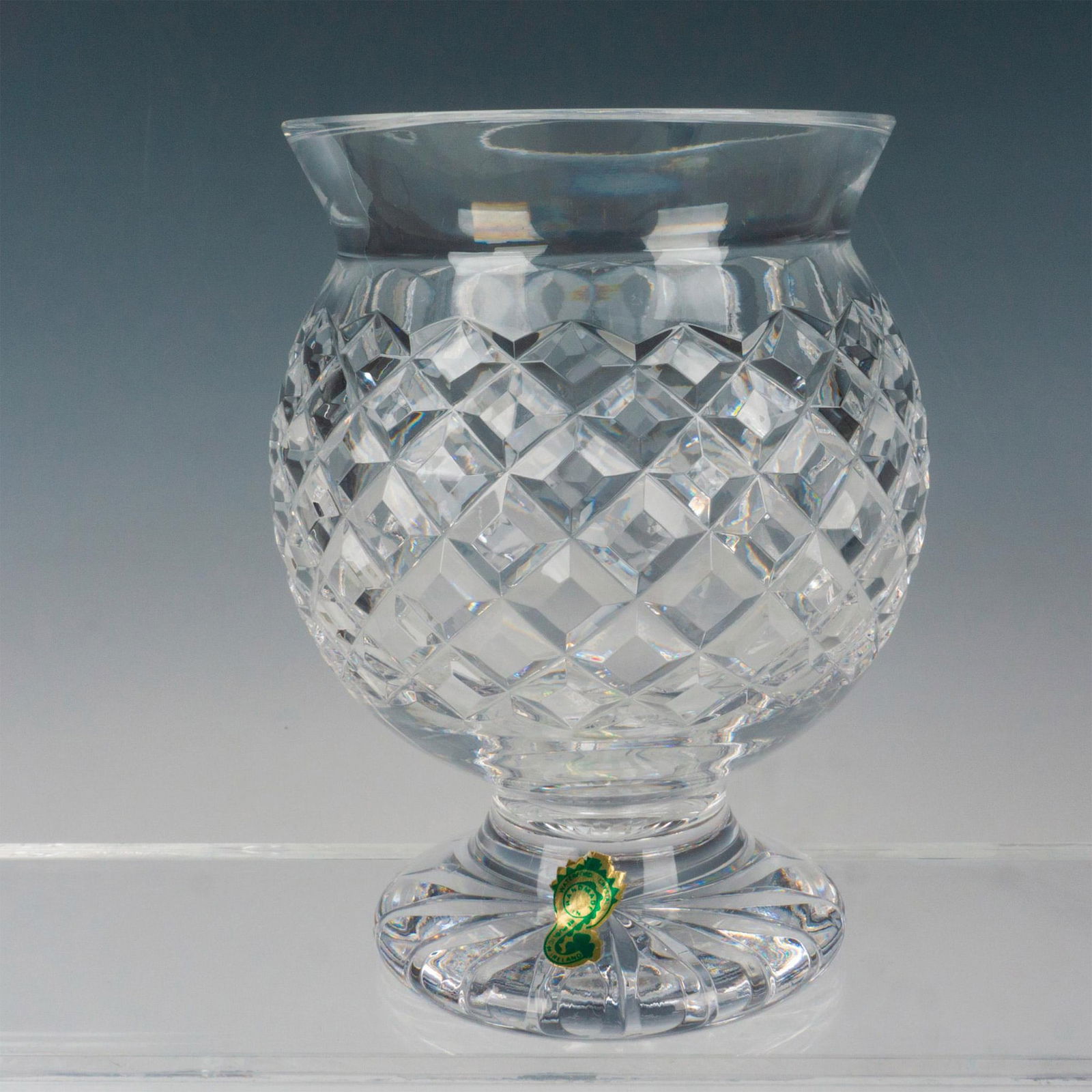 Waterford Crystal Footed Flower Vase, Comeragh (1 of 3)
