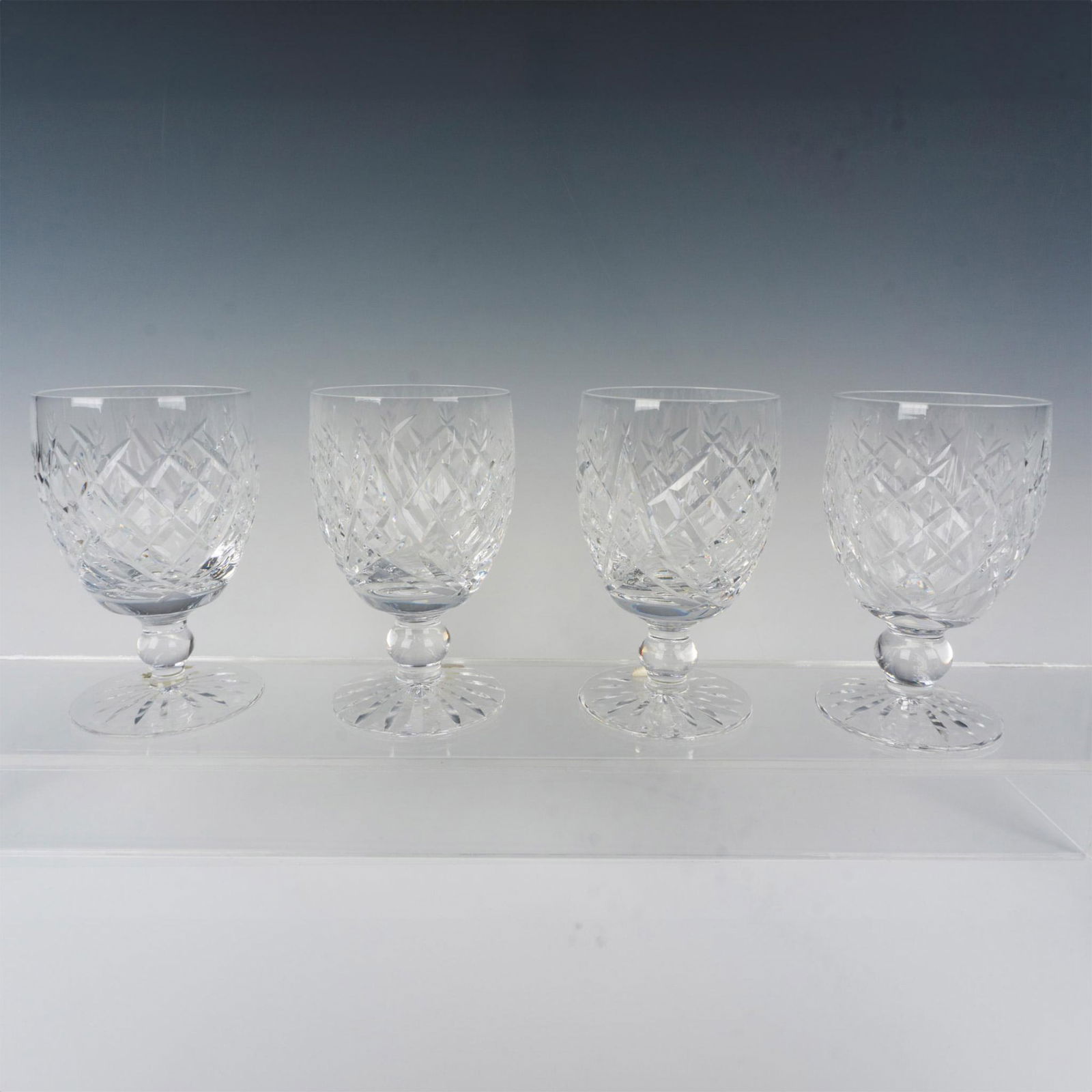4pc Waterford Crystal Water Goblets, Donegal (1 of 2)
