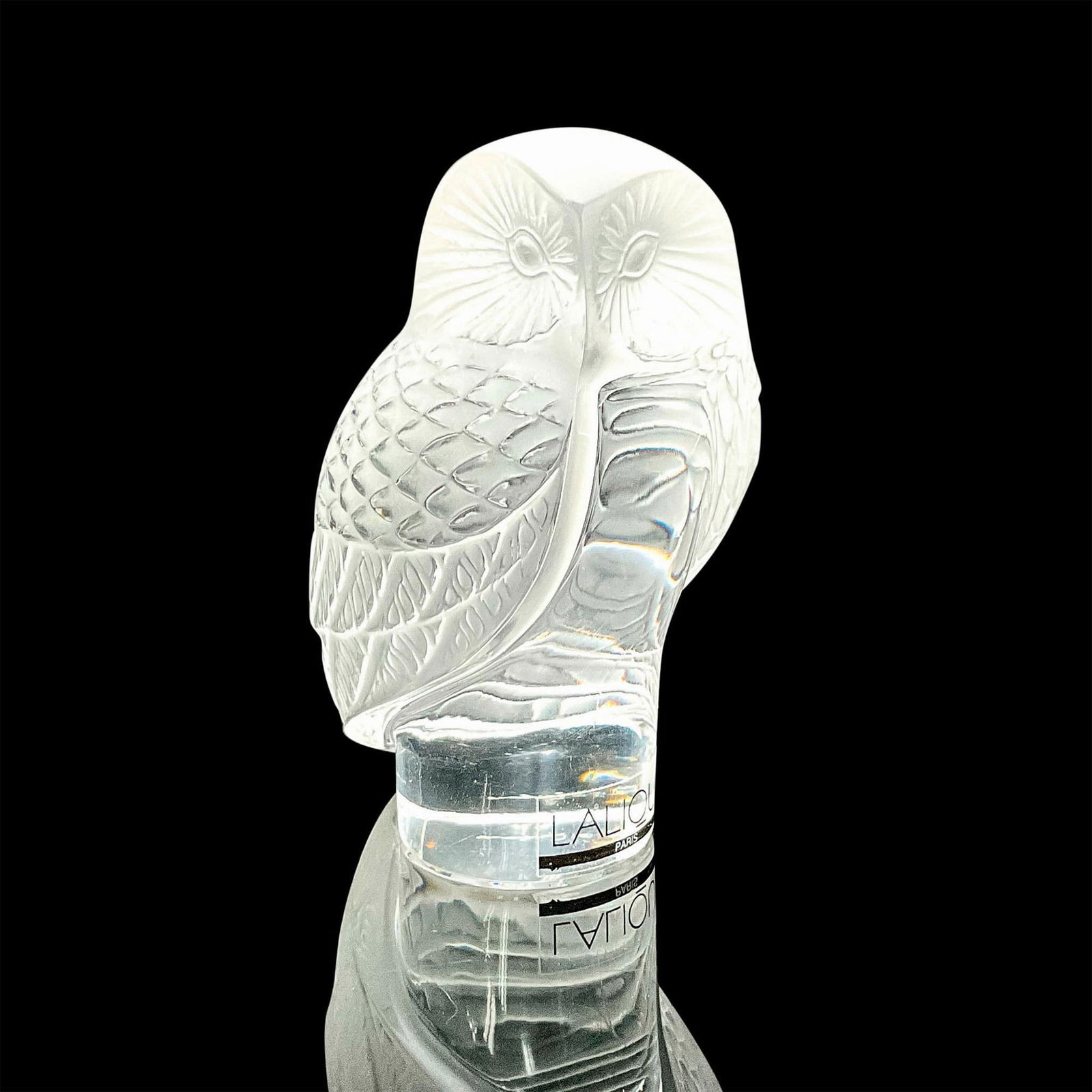 Lalique Crystal Paperweight, Chouette (1 of 4)