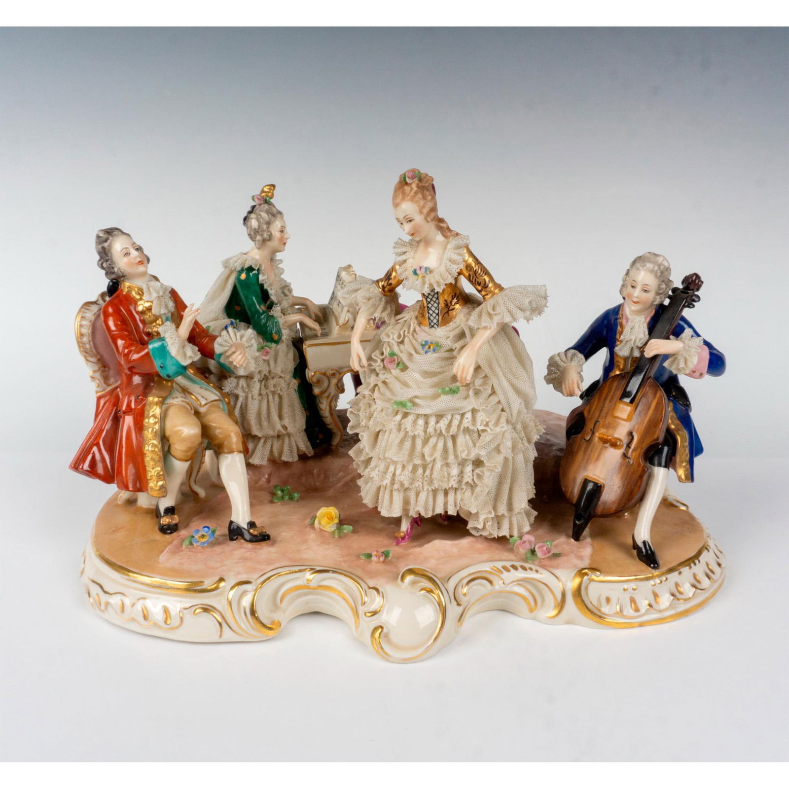 Dresden Porcelain Tableau, Musical Scene (1 of 4)