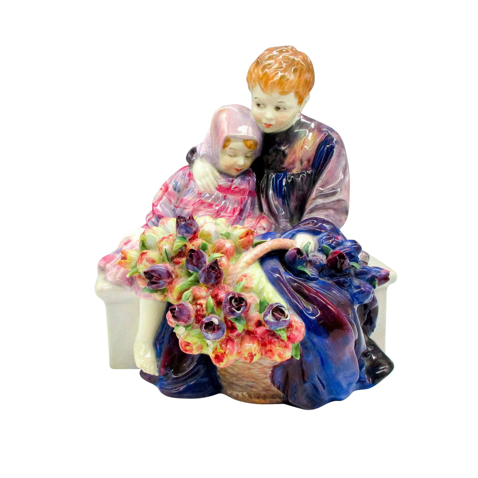 The Flower Seller's Children HN1206 - Royal Doulton Figurine (1 of 3)