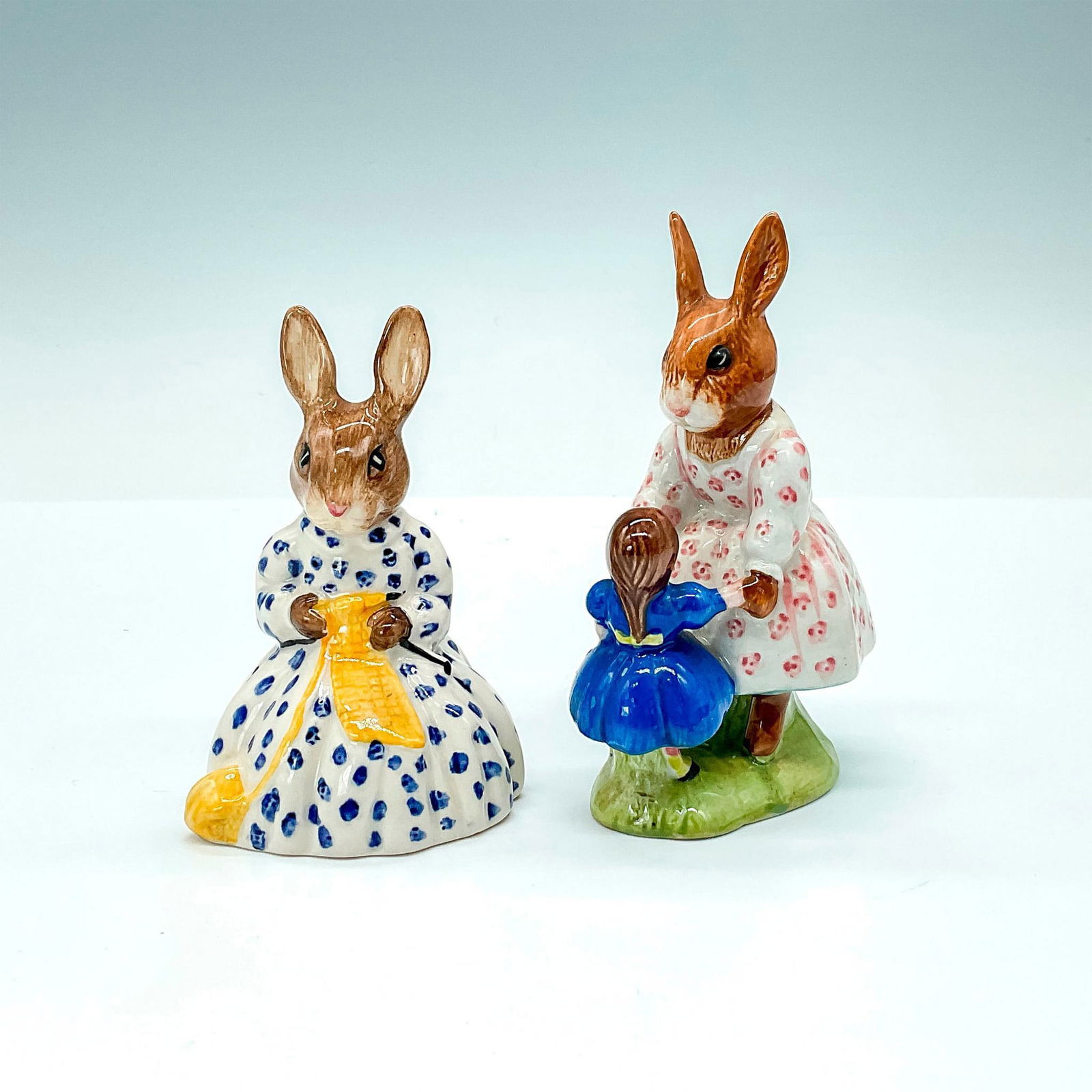 2pc Royal Doulton Bunnykins Figurine, Dollie & Susan (1 of 3)