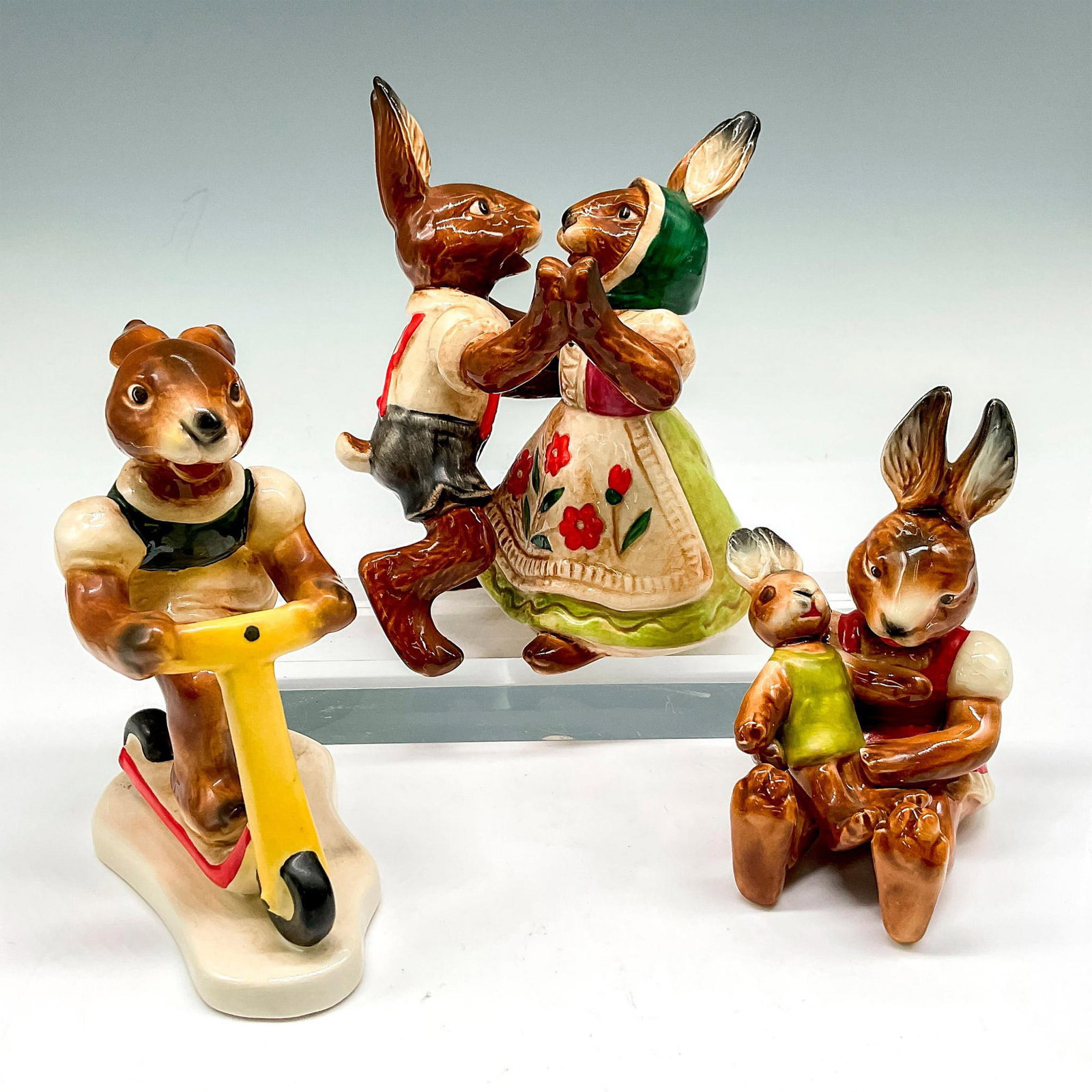 3pc Goebel Porcelain Rabbit Figurines (1 of 3)