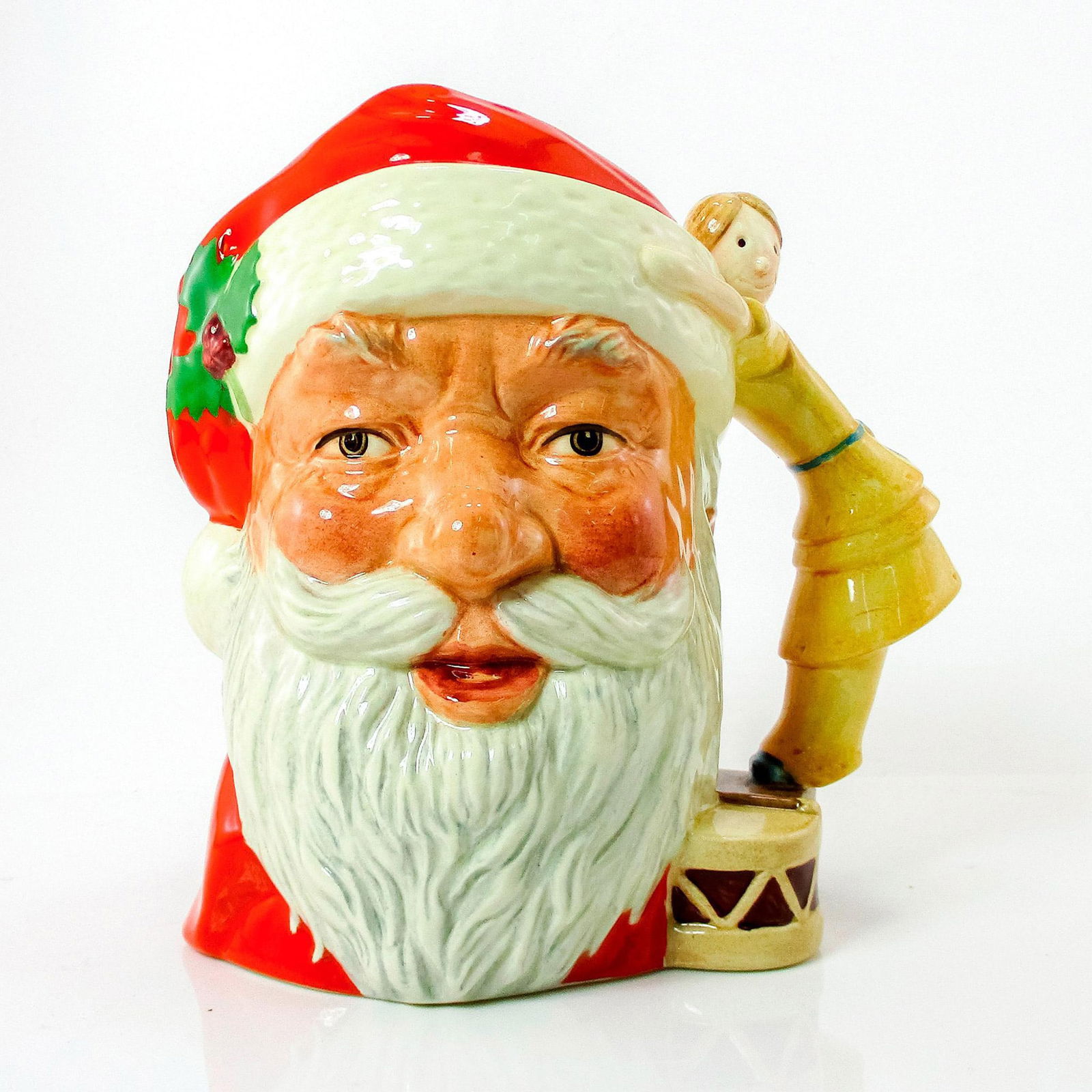 Santa Claus Doll on Drum D6668 - Large - Royal Doulton Character Jug (1 of 3)