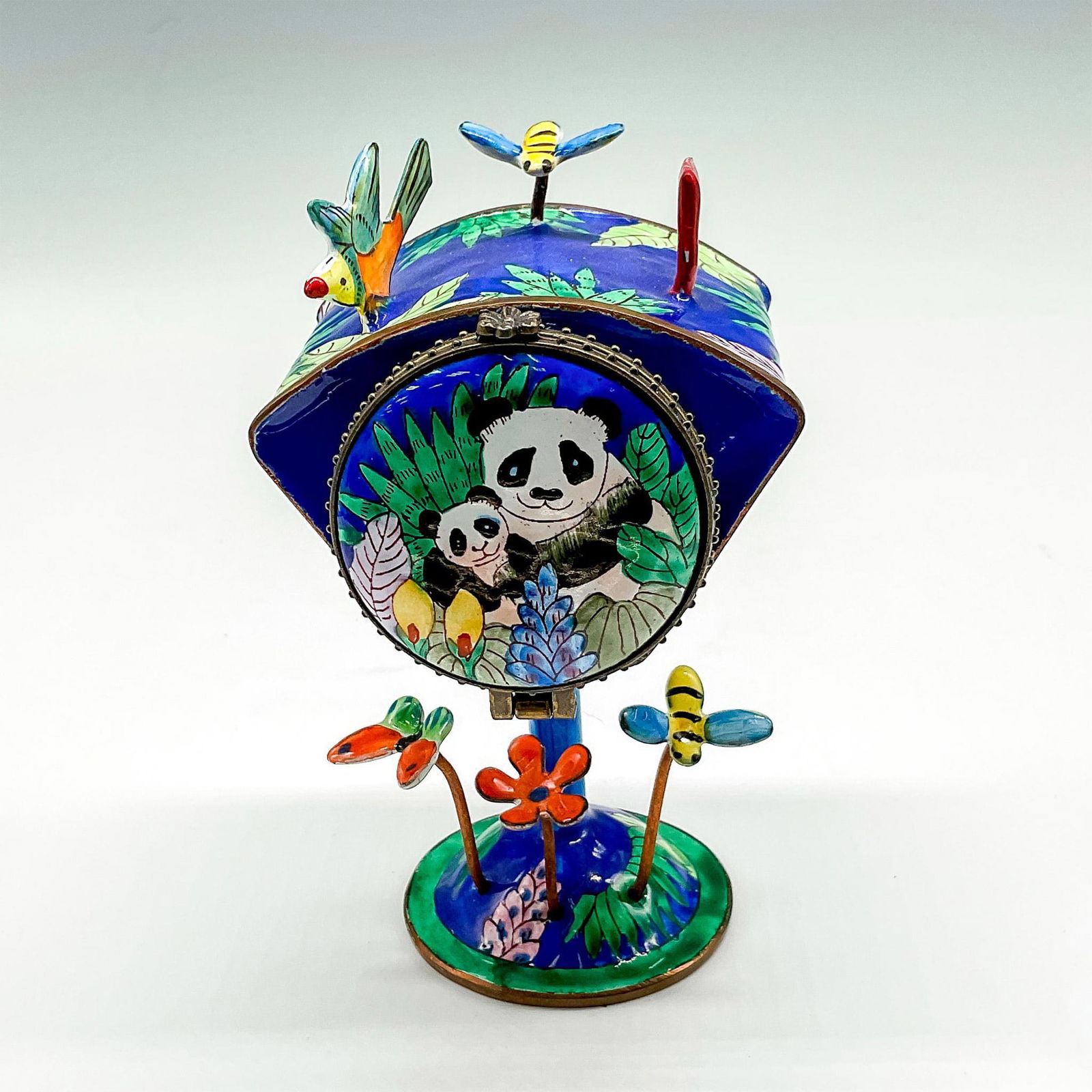 Kevin Chen Enameled Miniature Mailbox Postage Stamp Holder (1 of 5)