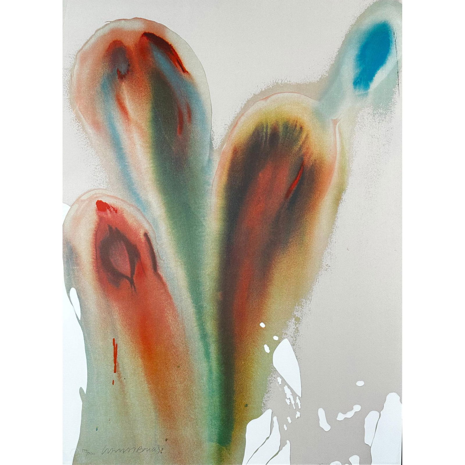 Lamar Briggs (American) 1935-2015 Lithograph, Unidentified Floral, signed (1 of 2)