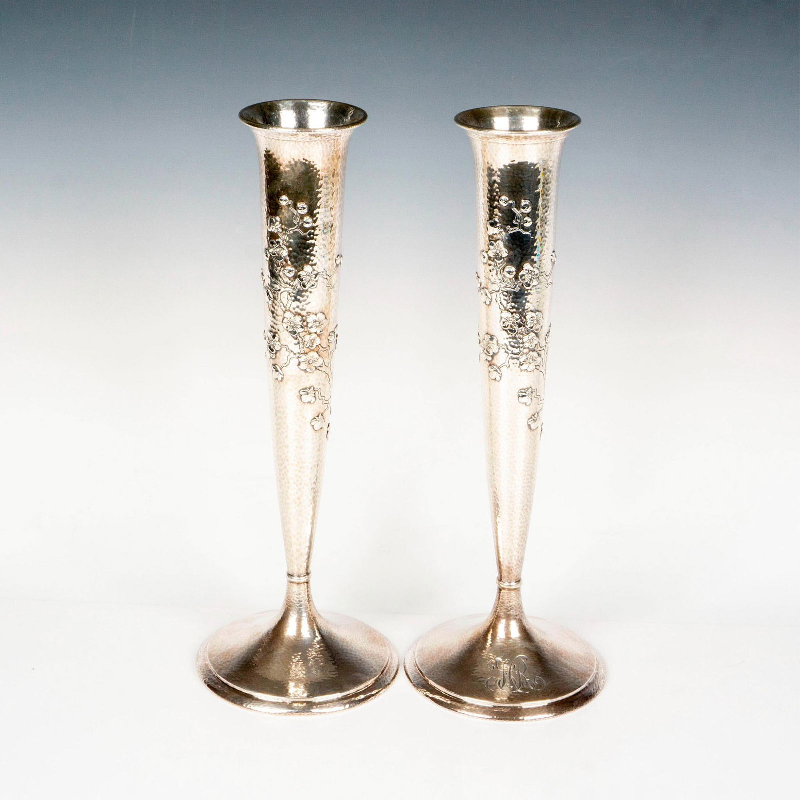 Pair of Gorham Sterling Silver Trumpet Vases (1 of 4)
