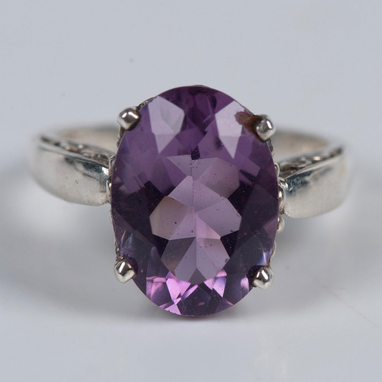 Fabulous Hand Crafted Kabana Sterling Silver & Amethyst Ring (1 of 7)