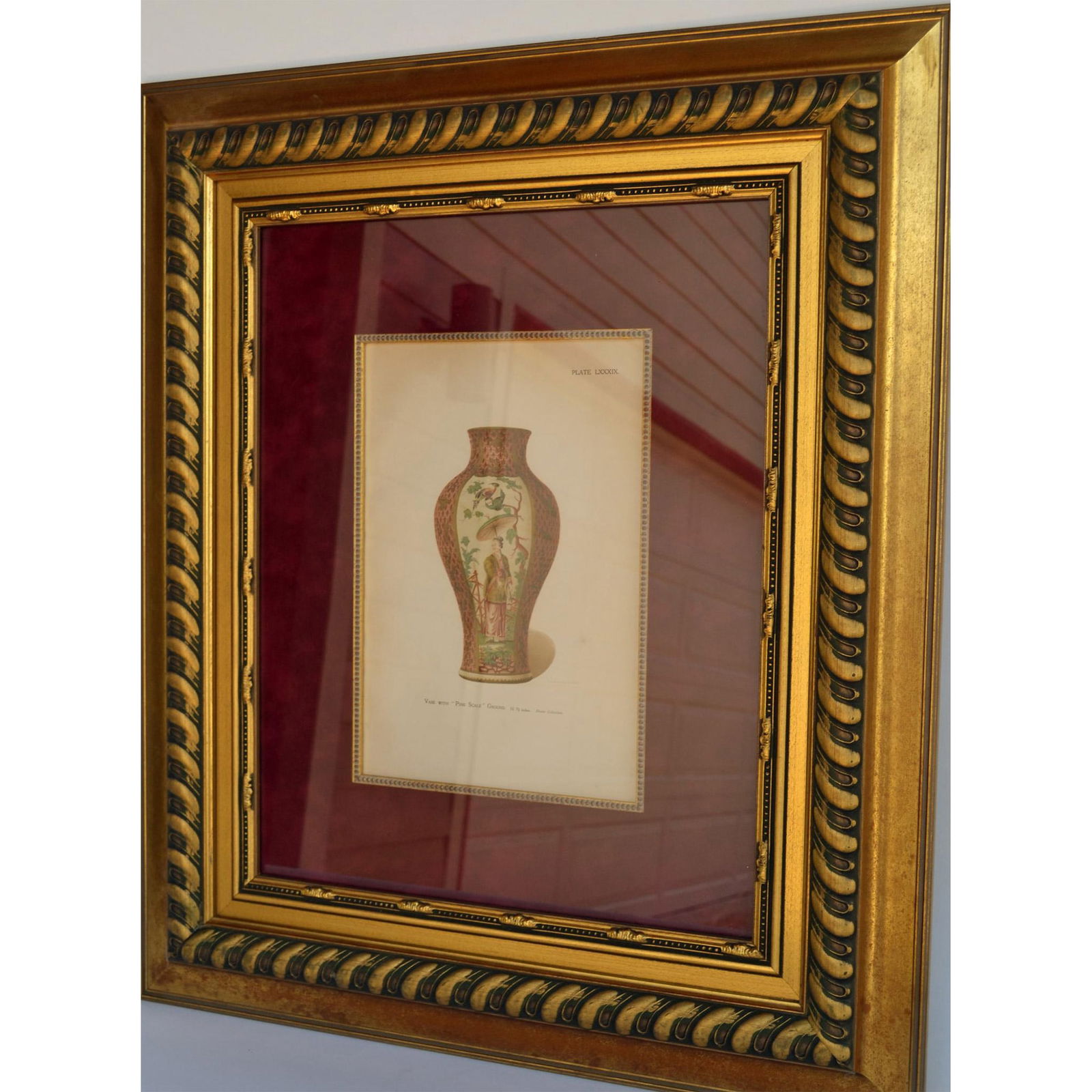 Original Engraving "Vase With Pink Scale Ground" (1 of 1)