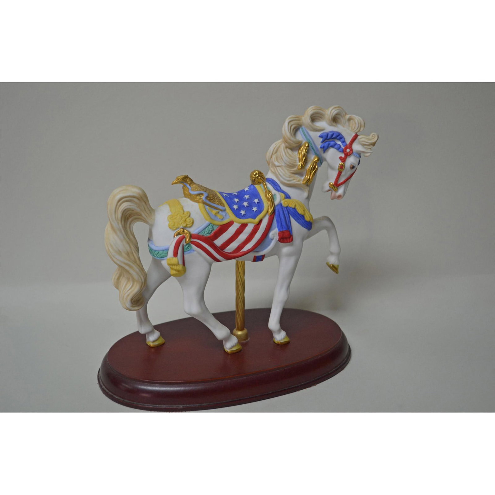 Lenox Vintage 1991 Carousel Patriotic Pride Of America Horse Figurine (1 of 4)
