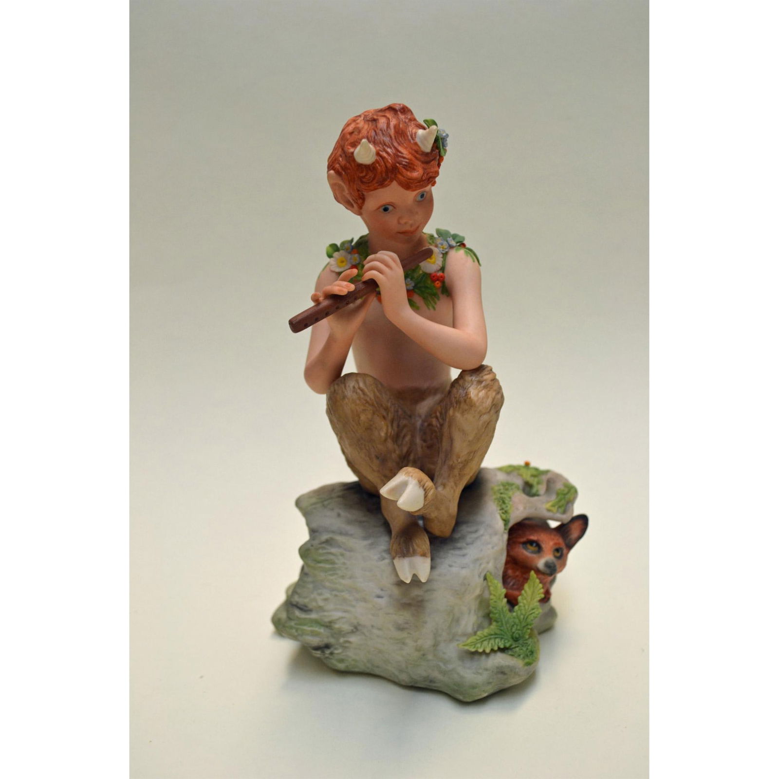 Cybis Porcelain Pip The Elfin Player: Bisque Porcelain Decorated, hand-painted, hand-created by the Cybis Studio Artisans. Issued: 1979. Limited Edition: 1000. This is # 579/1000. Design number: 4011. Authentic Hallmarks, see photos. Size