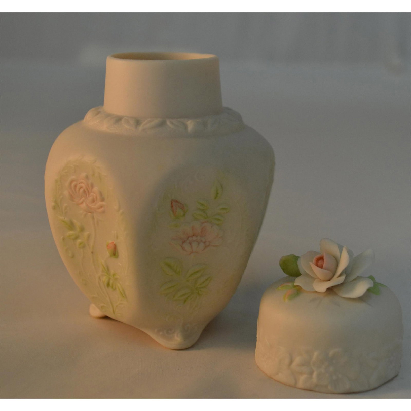Cybis Porcelain Rose Jar (1 of 4)