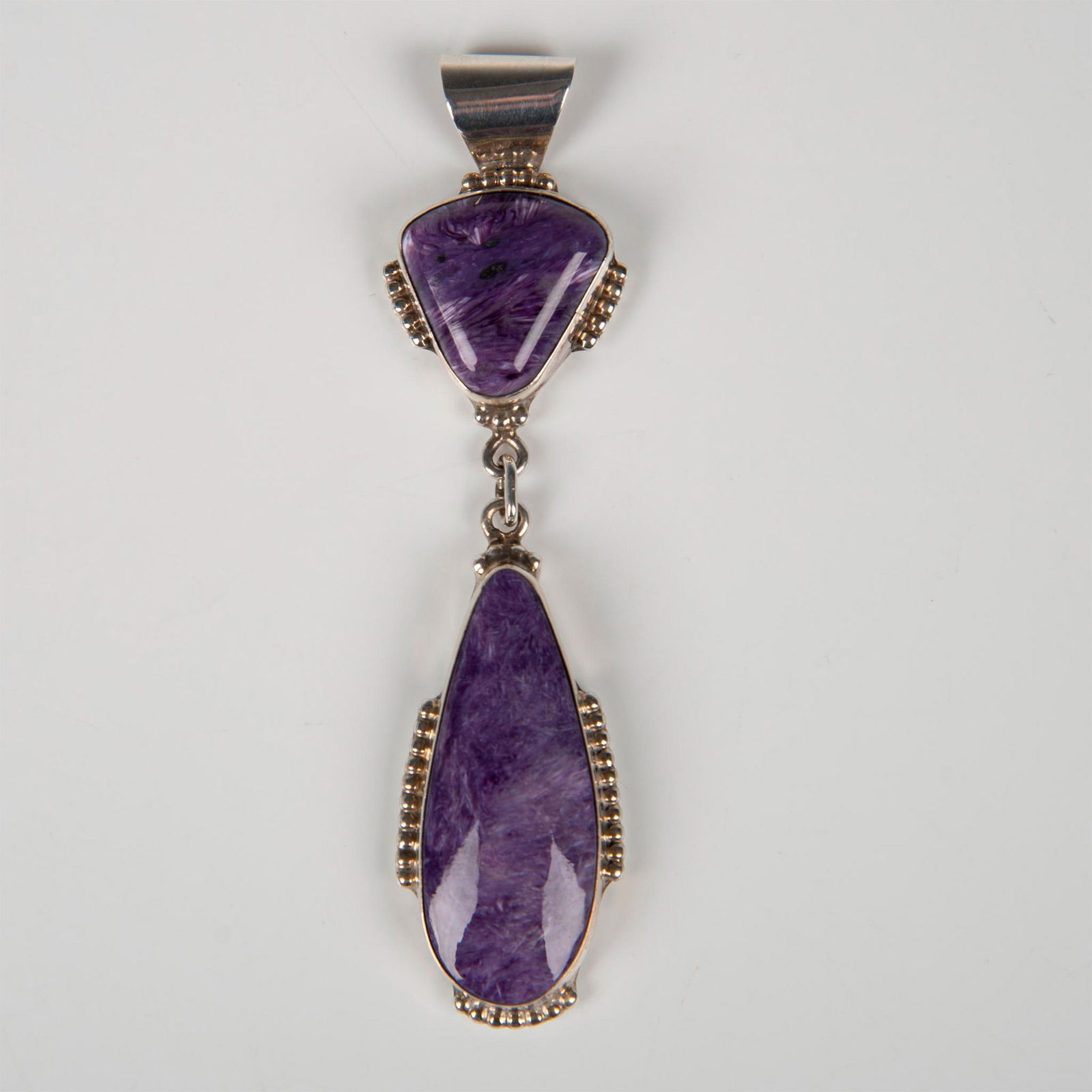 Tommy Jackson Charoite and Sterling Silver Pendant (1 of 3)