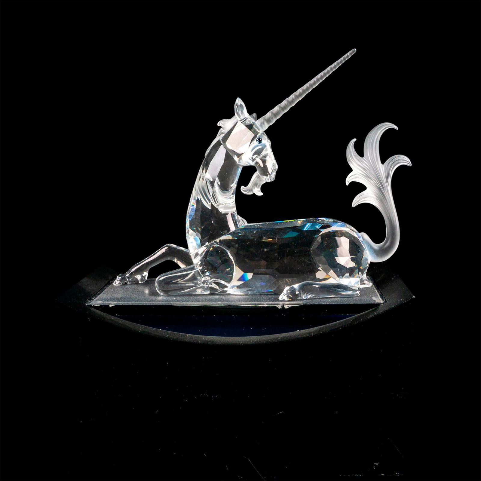 2pc Swarovski Crystal Figurine + Base, Unicorn (1 of 4)