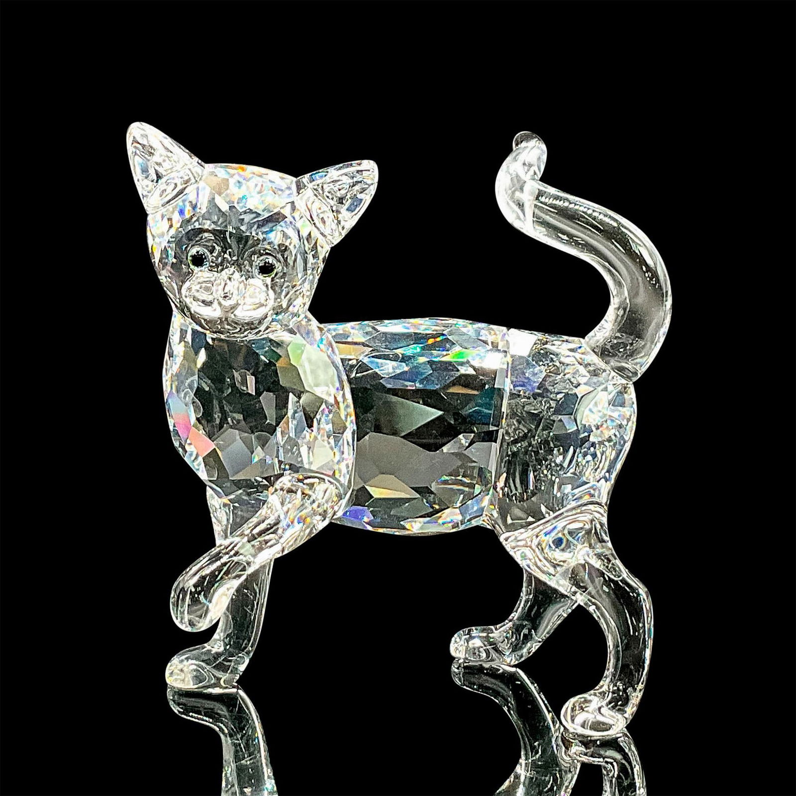 Swarovski Crystal Figurine, Cat Mother (1 of 4)