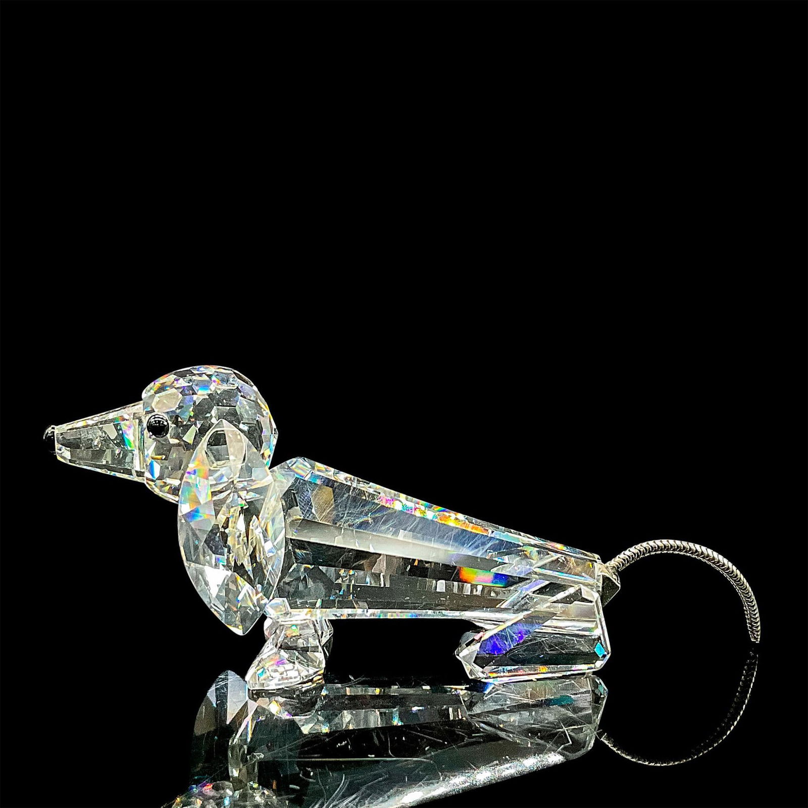 Swarovski Silver Crystal Figurine, Dachshund (1 of 4)